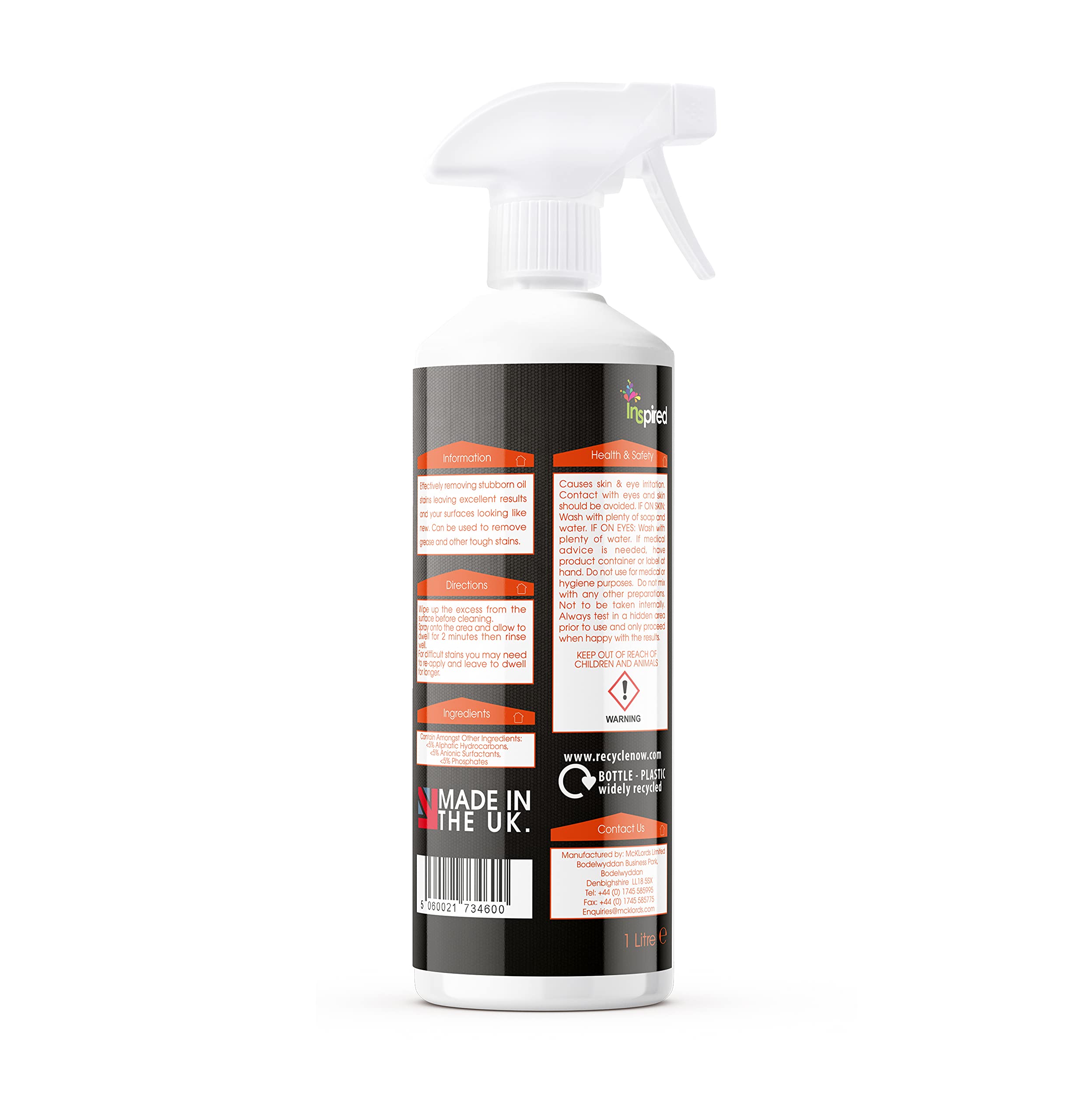 Inspired Oil & Tar Patch Remover - Fast Acting for Garage & Driveway | 1 Litre 2