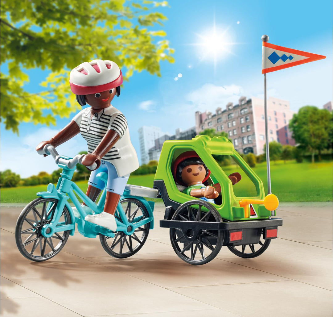 Playmobil 70601 Special Plus Bicycle Excursion Playset - Mother and Child Bike Adventure for Ages 4+