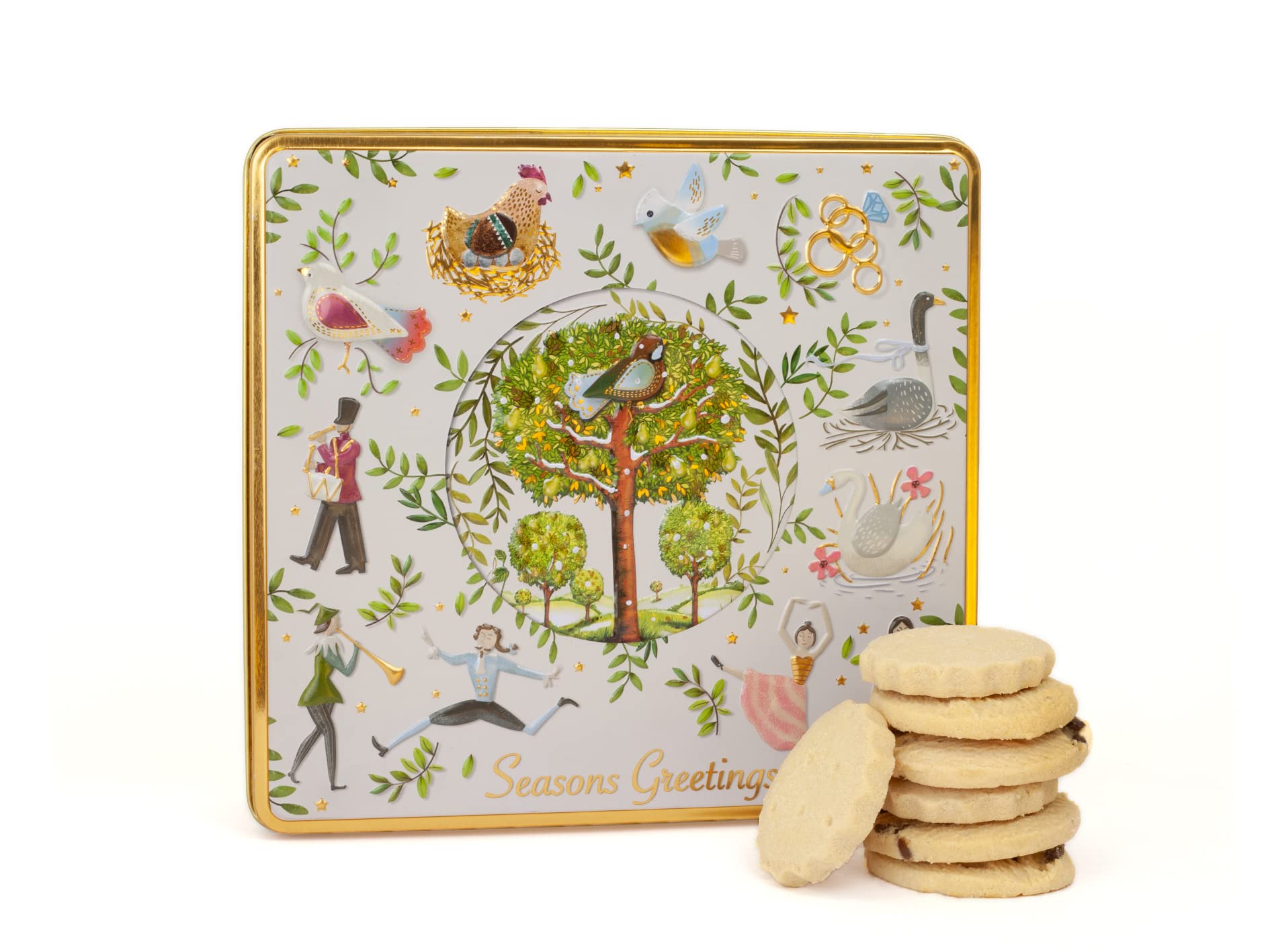The Silver Crane Co. - 12 Days of Christmas Biscuits Tin Scottish Shortbread Gift Set 9