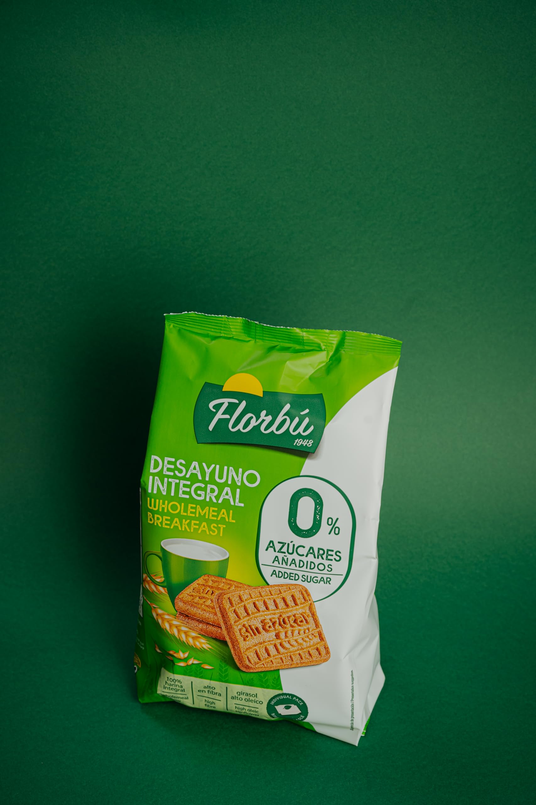 Florbu Breakfast Biscuits - 0% No Added Sugar Wholemeal Diabetic Snack | 350g 3