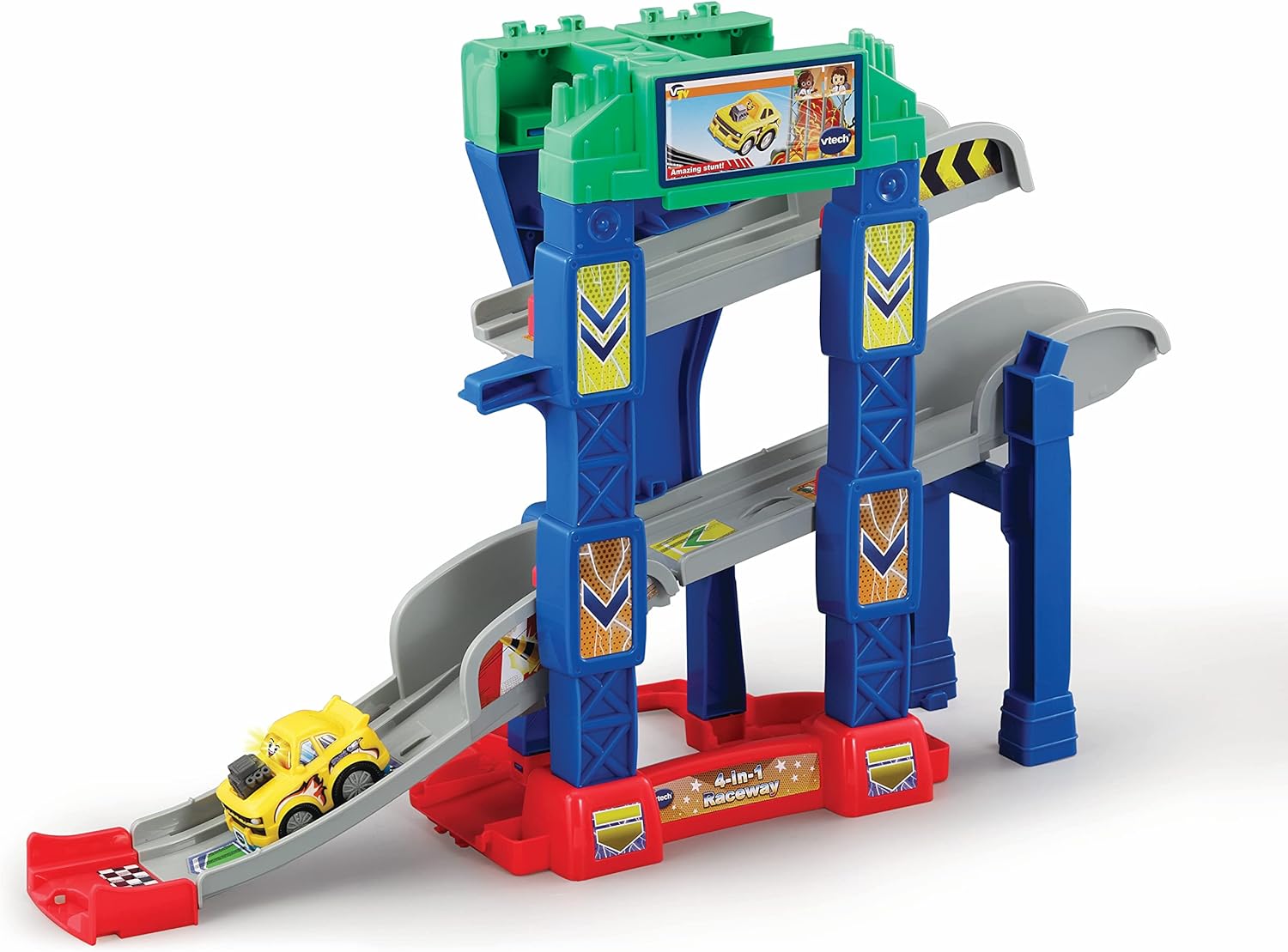VTech Toot-Toot Drivers 3-in-1 Raceway - Interactive Stunt Track for Toddlers 12M+ 5