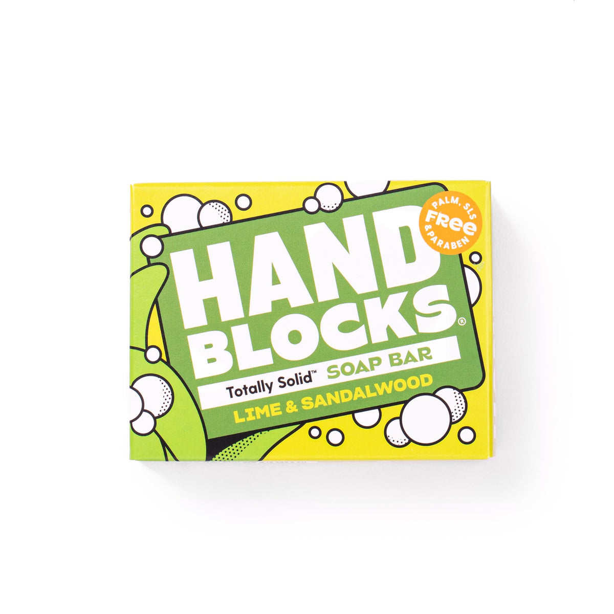 Shower Blocks Hand Blocks Lime & Sandalwood Natural Soap Bars - 6 x 100 g