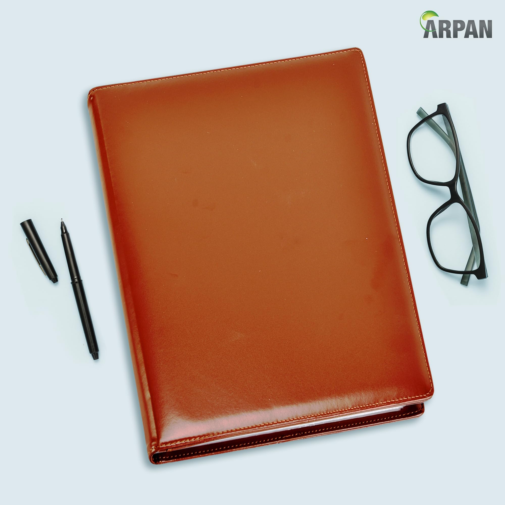 ARPAN A4 Brown Professional Display Presentation Book | 48 Pockets (96 Views) | PU Material 4