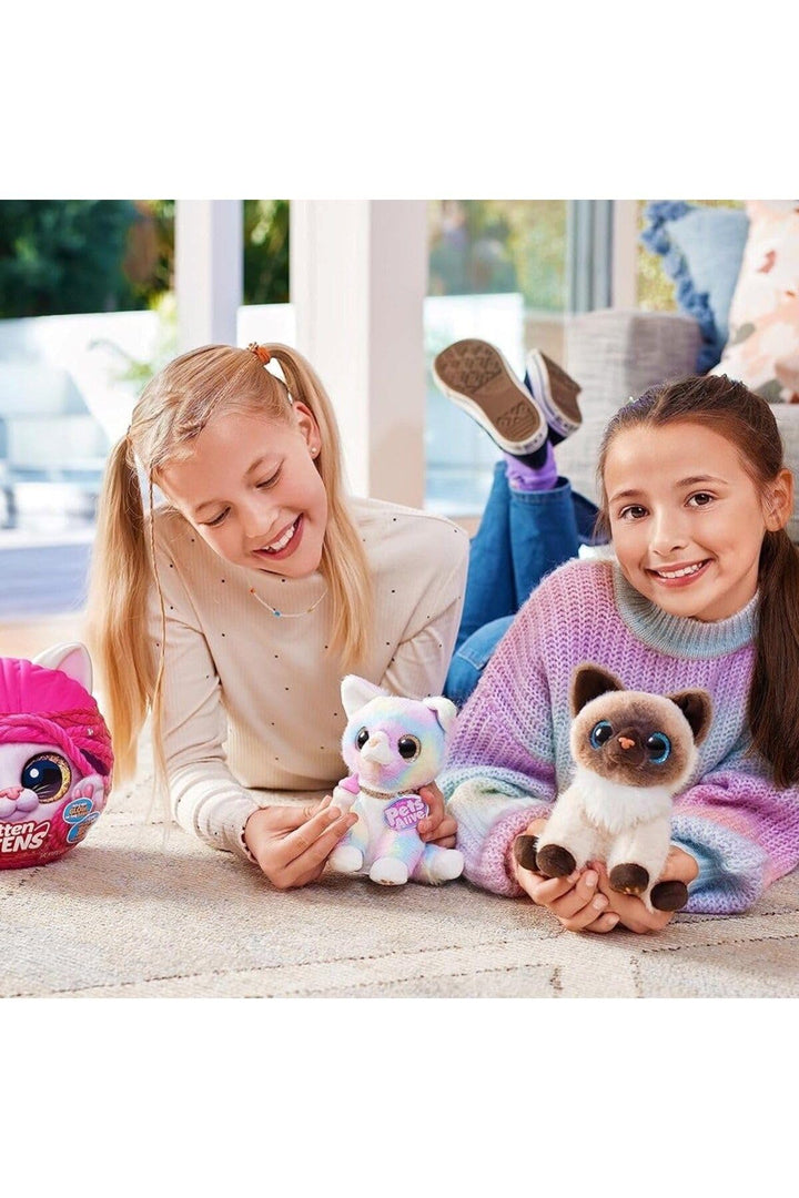 Pets Alive Smitten Kitten - Interactive Electronic Plush Toy with 10 Real Sounds, Ages 3+ (Ginger)