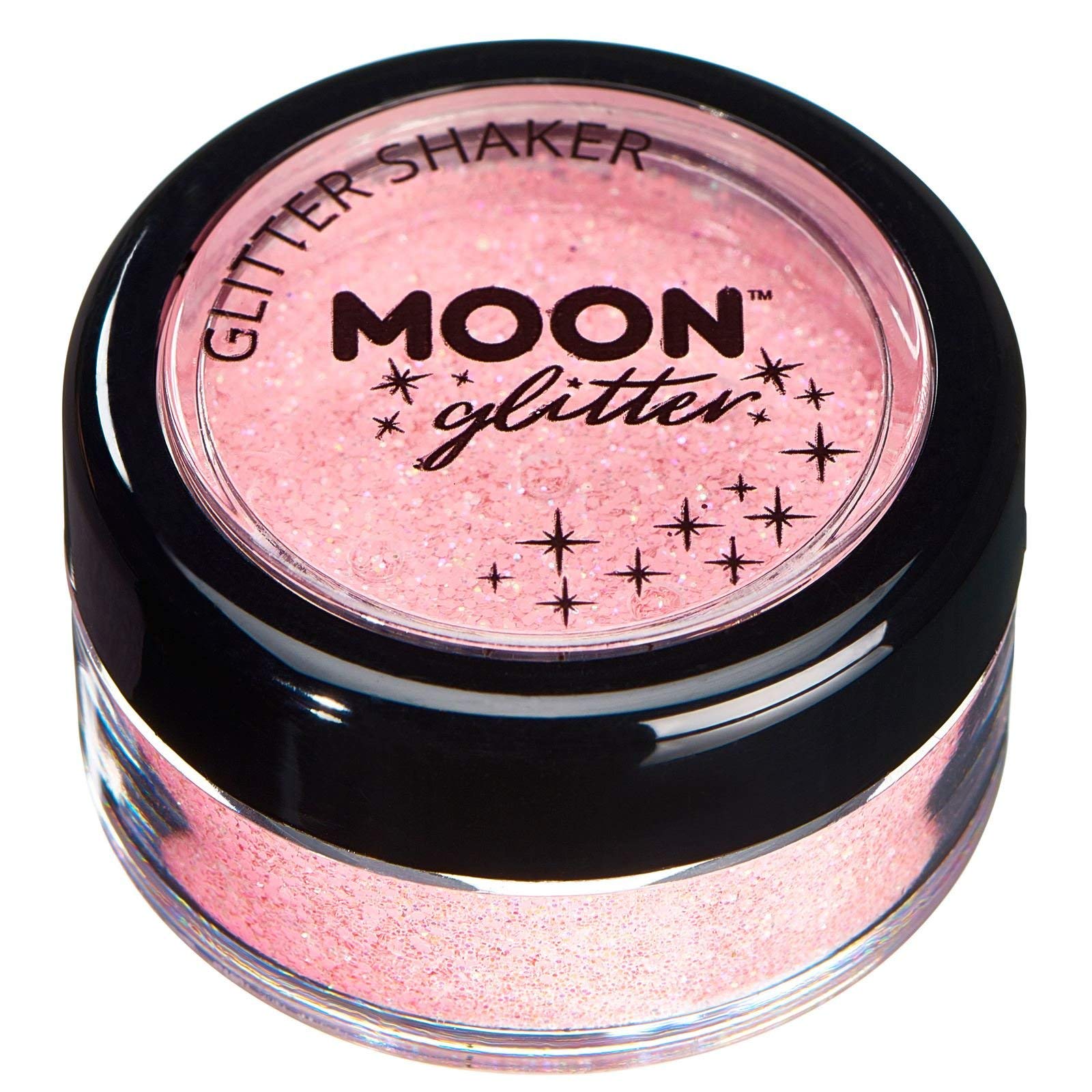 Moon Glitter Pastel Glitter Shakers - Coral - Cosmetic Grade Glitter for Face, Body, Nails, Hair, Lips - 5g