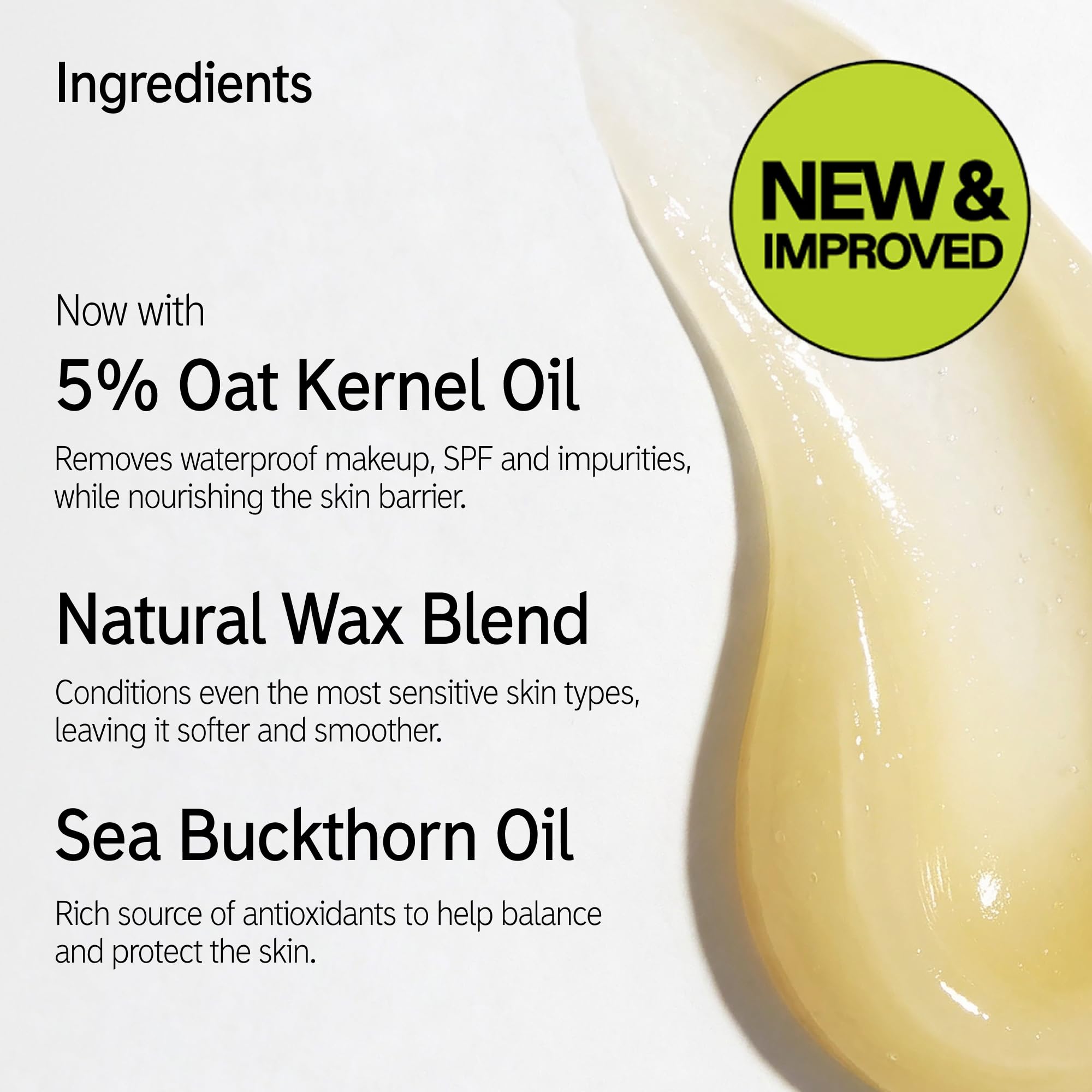The INKEY List Oat Cleansing Balm - New & Improved Formula, Makeup Remover | 150 ml 5