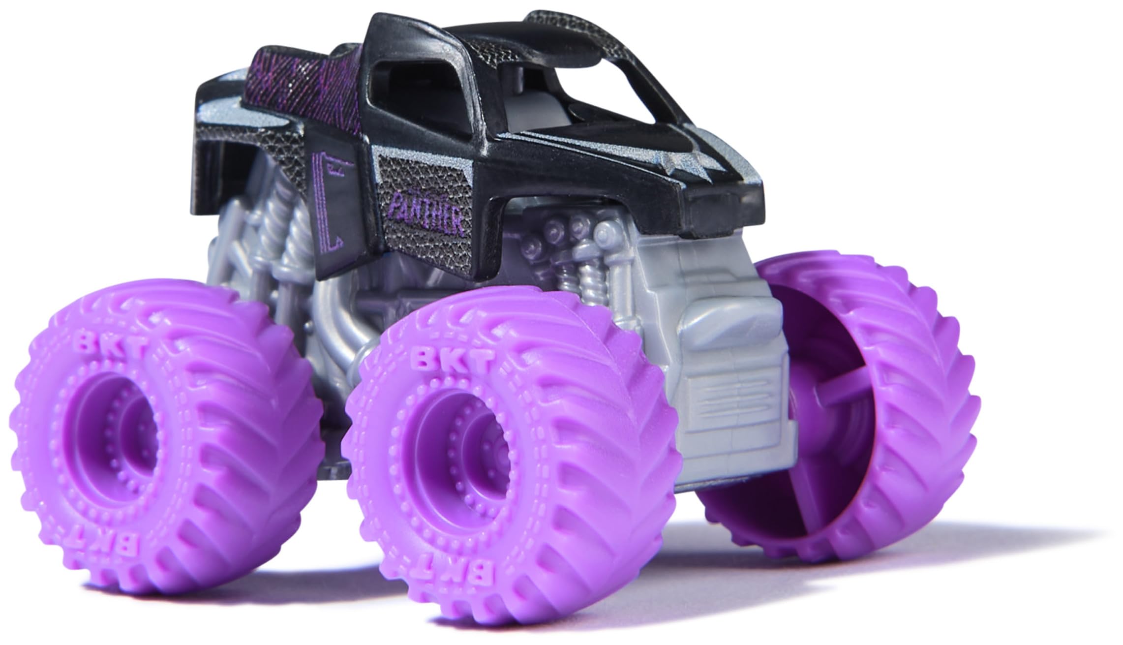 Monster Jam Marvel Mini Monster Truck 3-Pack (Black Panther, Captain America, Iron Man) 1:87 Scale Die-Cast 5