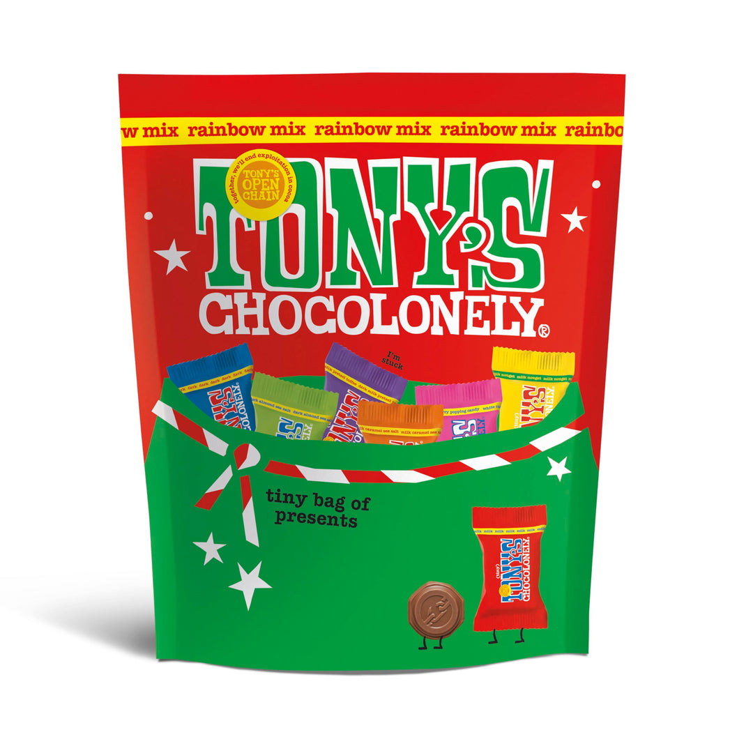 Tony's Chocolonely Tiny Tony's Christmas Pouch - Assorted Flavors Chocolate Gift