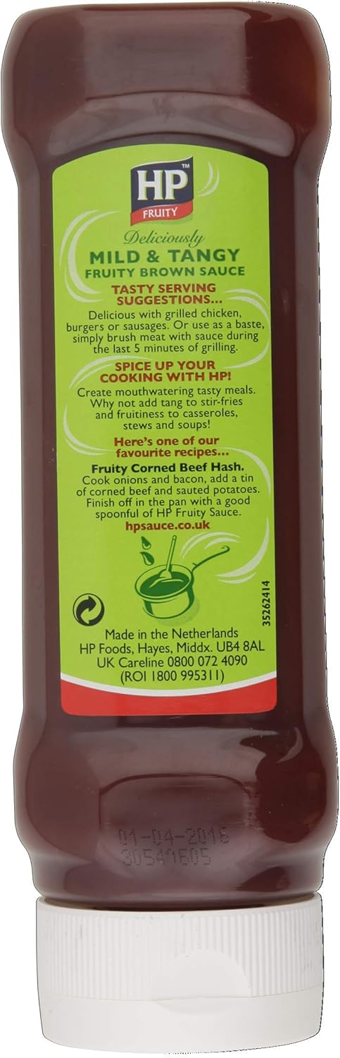 HP Sauce Mild and Tangy Fruity Brown Sauce, 470g