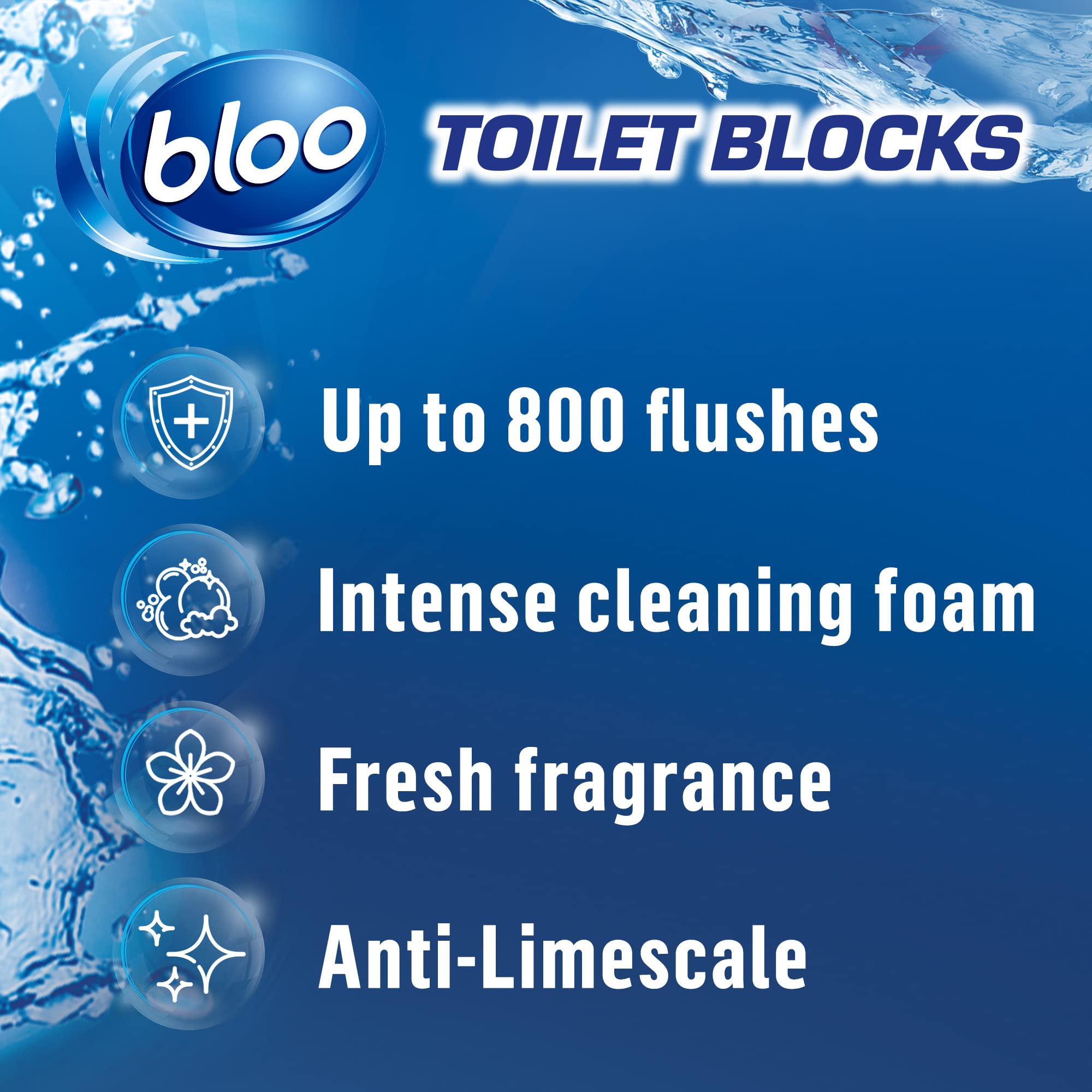 Bloo - 2in1 In-Cistern Toilet Block Original 50g for Limescale Prevention and Freshening 3