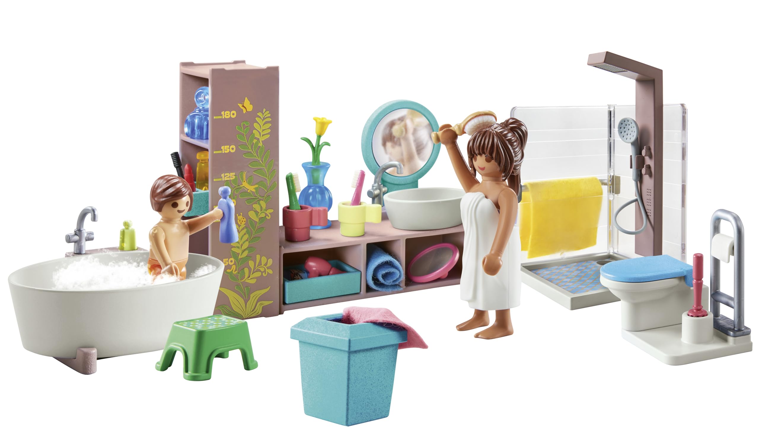 Playmobil myLife Bathroom Playset - 55 Pieces, Ages 4+ | Includes 2 Figures 6