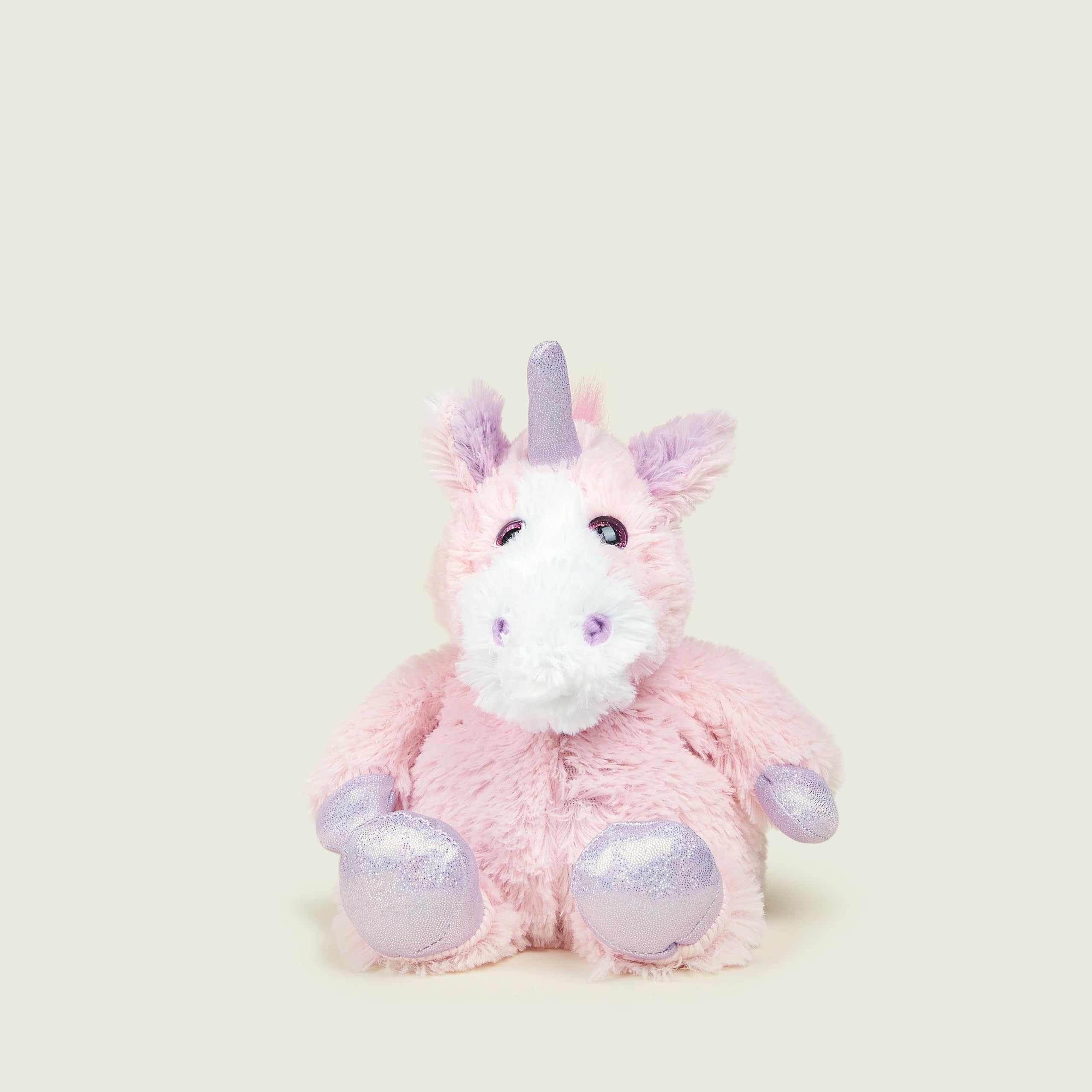 Warmies - Junior Sparkly Pink Unicorn Plush Heatable and Weighted with French Lavender Scent 4