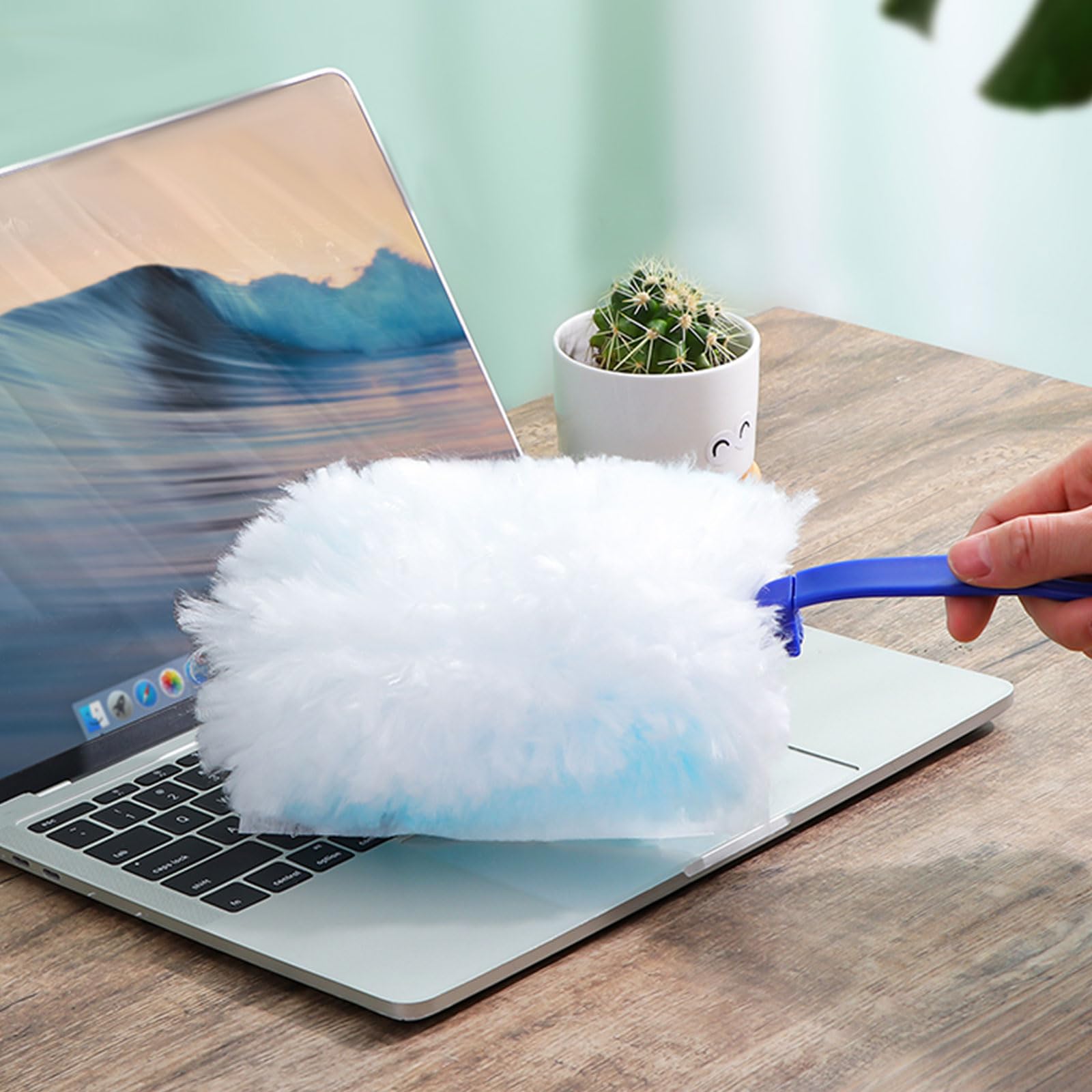 ASelected Fluffy Duster Refills 30 Pcs with 1 Handle - Reusable Cleaning Tool for Home 5