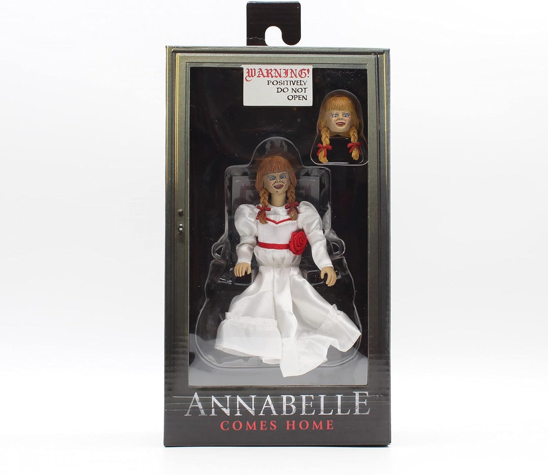 NECA The Conjuring Universe Annabelle 8" Clothed Action Figure - Poseable Horror Collectible for Ages 12+