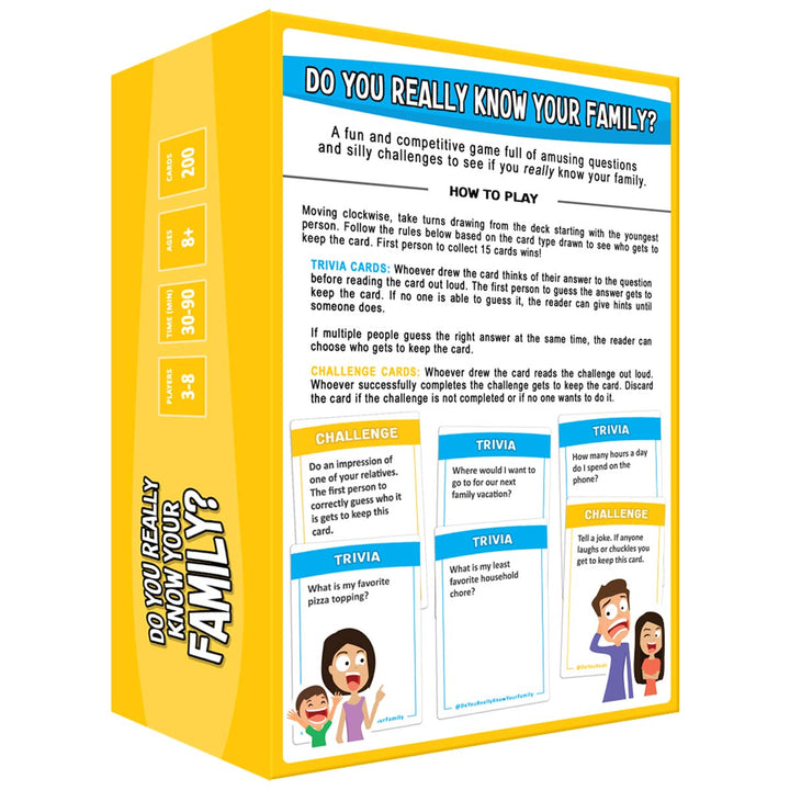 Moose Games Do You Really Know Your Family? Card Game