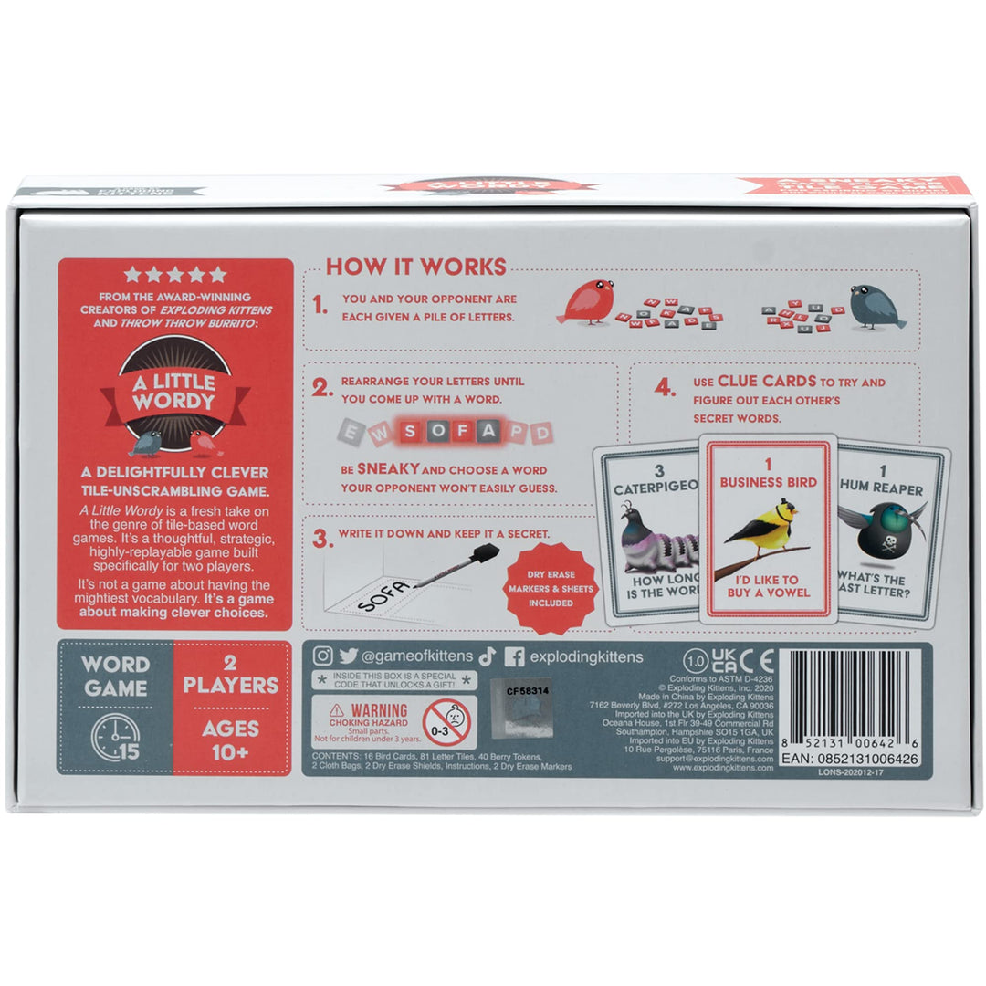 Exploding Kittens A Little Wordy Card Game
