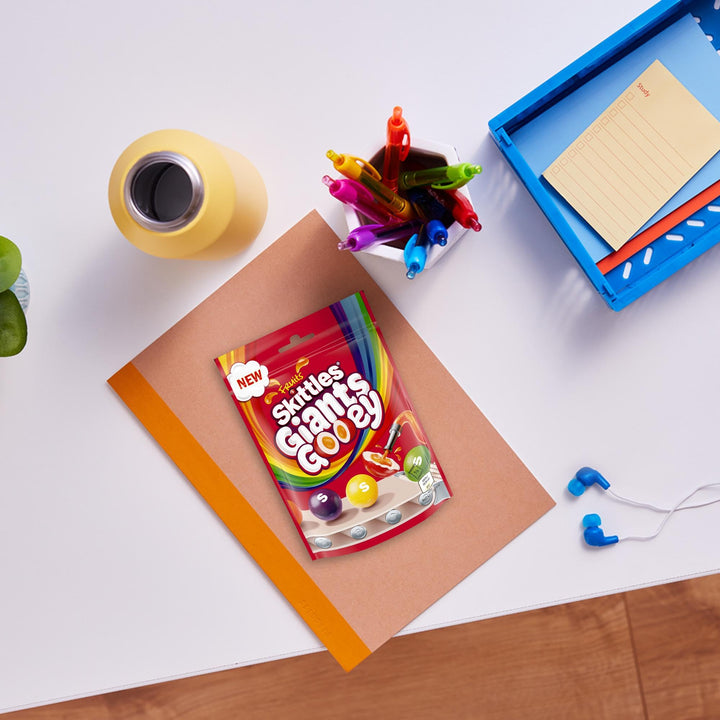 Skittles Giants Gooey Vegan Sweets Sharing Bag 125g