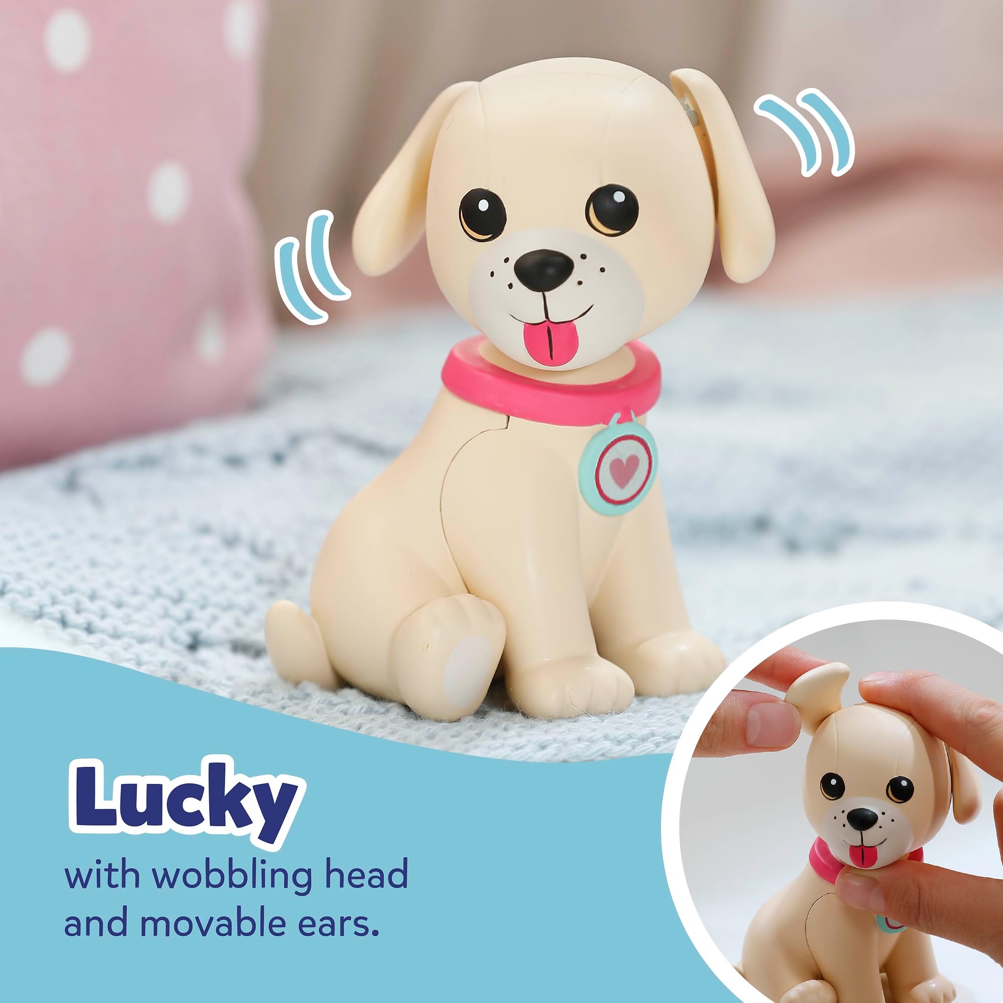 BABY born Doll Bicycle with Lucky Dog Carrier | Height-Adjustable Handle | Brown Plastic 5