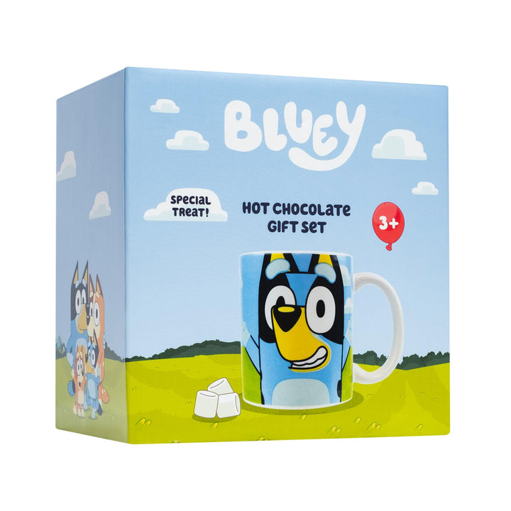 Beams International - Bluey Hot Chocolate Gift Set with Mug Featuring Bluey & Bingo