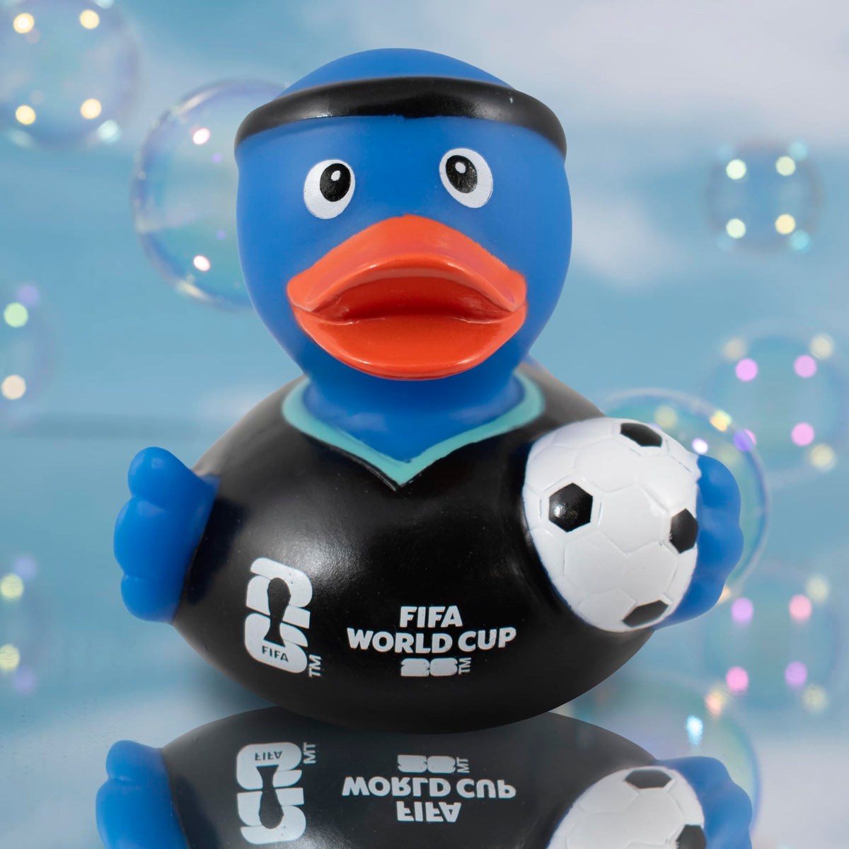 Hy-Pro FIFA World Cup 2026 Rubber Duck Bath Toy - Blue, 8.5 x 8.5 x 7.5 cm, Age 3+