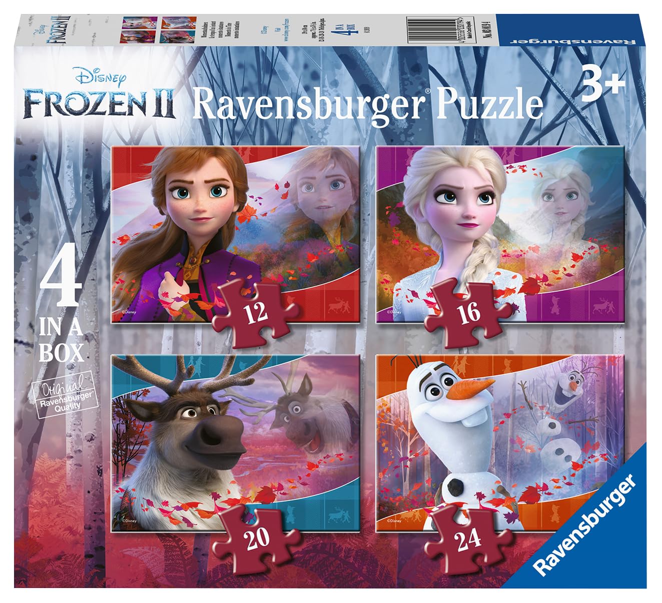 Ravensburger Disney Frozen 2 Jigsaw Puzzles Set (12, 16, 20, 24 Pieces) for Kids Ages 3+ 1