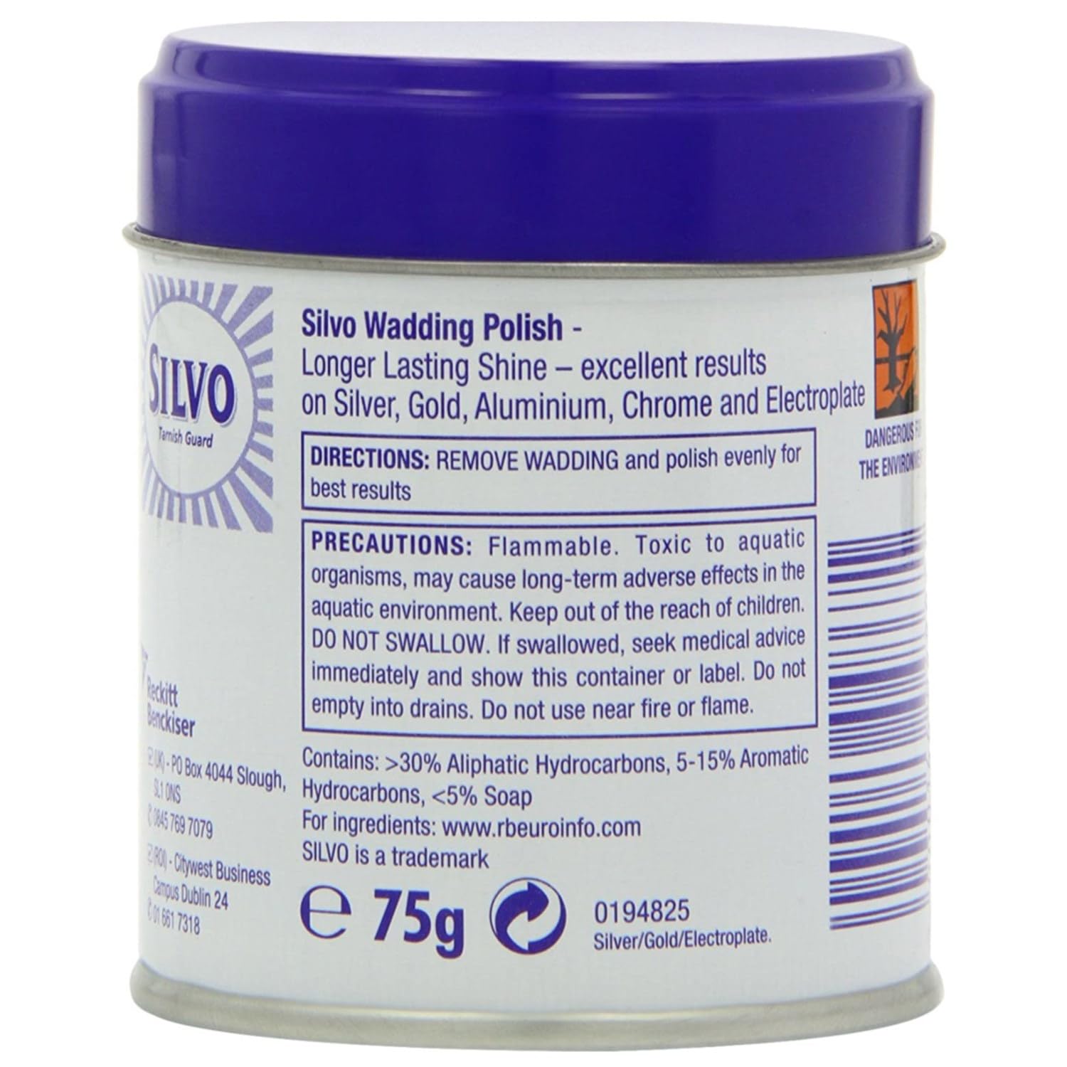 Silvo Wadding Tarnish Guard - 75g 4
