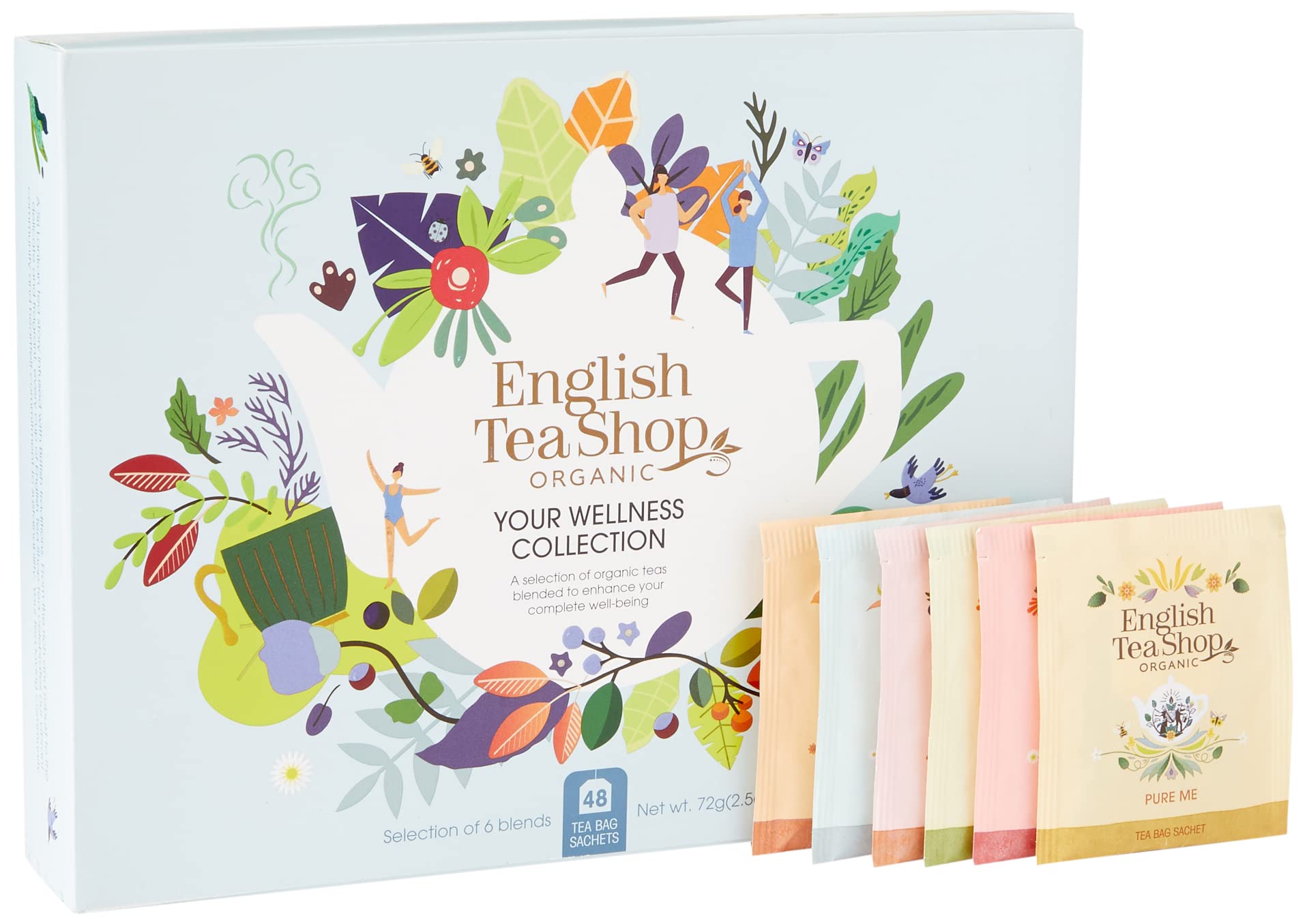 English Tea Shop Organic Your Wellness Collection Gift Pack - 48 Tea Bags