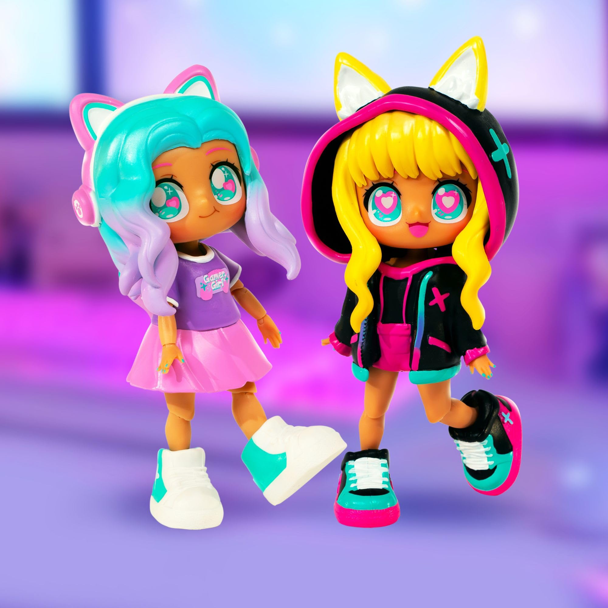 Animakii Fashion Dolls - Customisable Cyberpunk + Gamer Style for Girls 5+