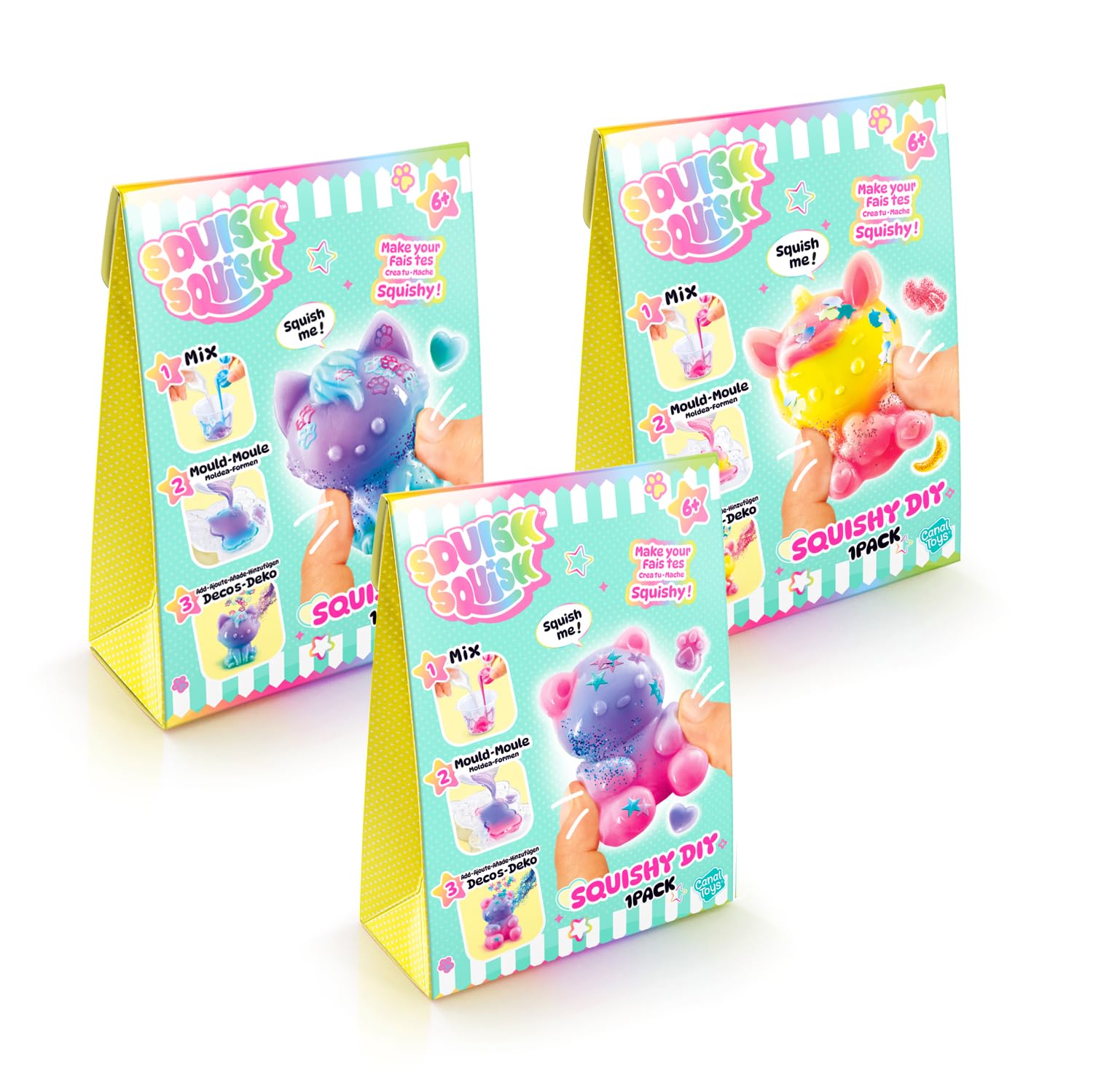Canal Toys Squish Squish Squishy DIY Kit – Create & Decorate Soft Sensory Toys | Ages 6+ 2