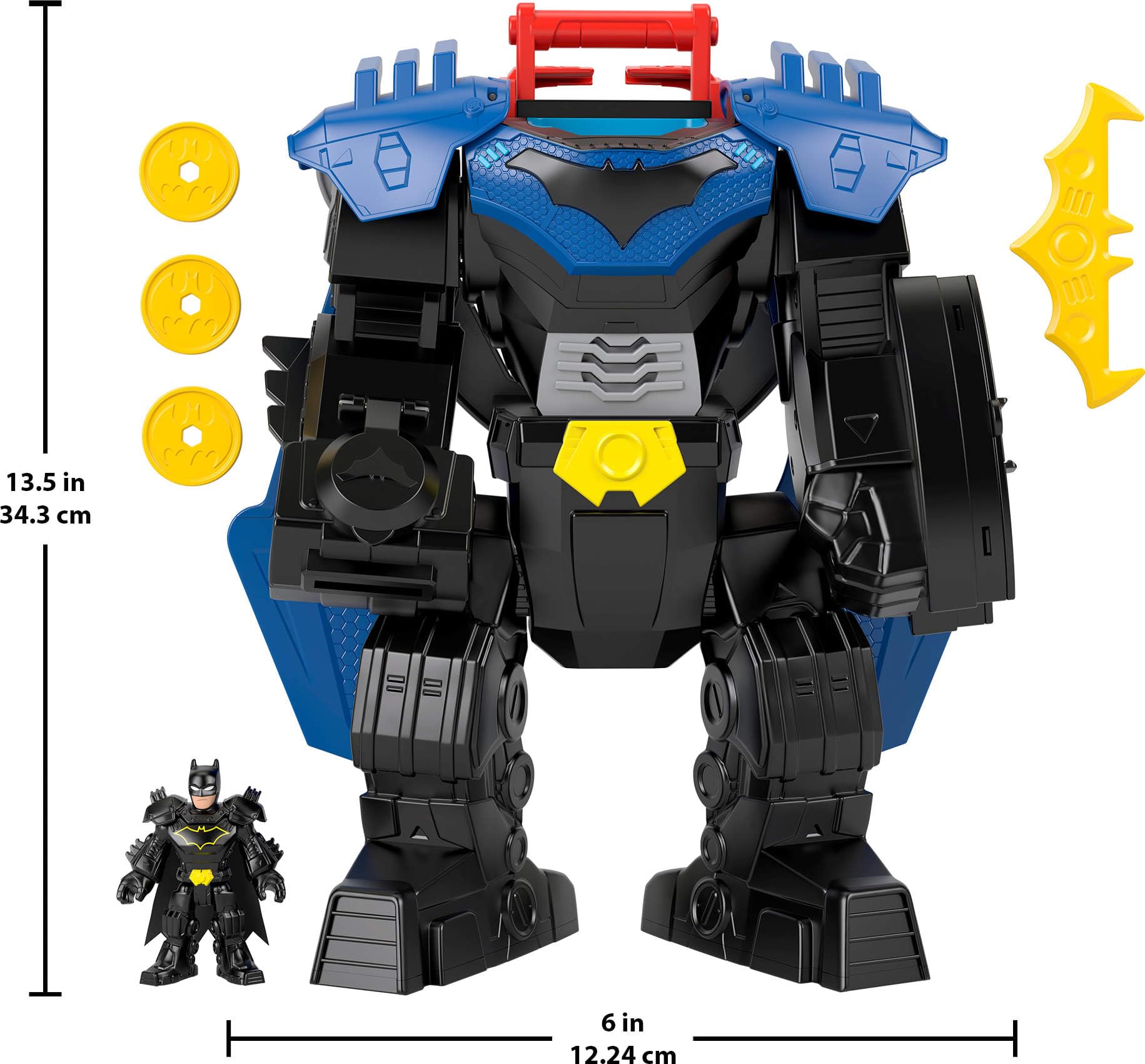 Fisher-Price Imaginext DC Super Friends Batman Flight Mech with Lights & Sounds - Action Figure Playset for Kids 3+ 14