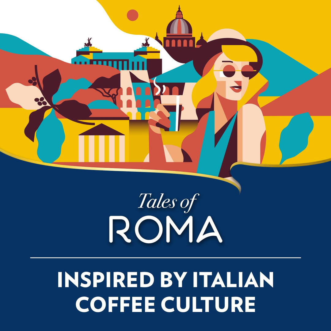 Lavazza Tales of Roma - 100 Aluminium Coffee Capsules for Nespresso Original Machines