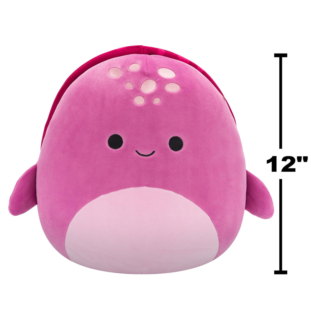 Squishmallows 12 Inch Plush - Tudor the Maroon Turtle