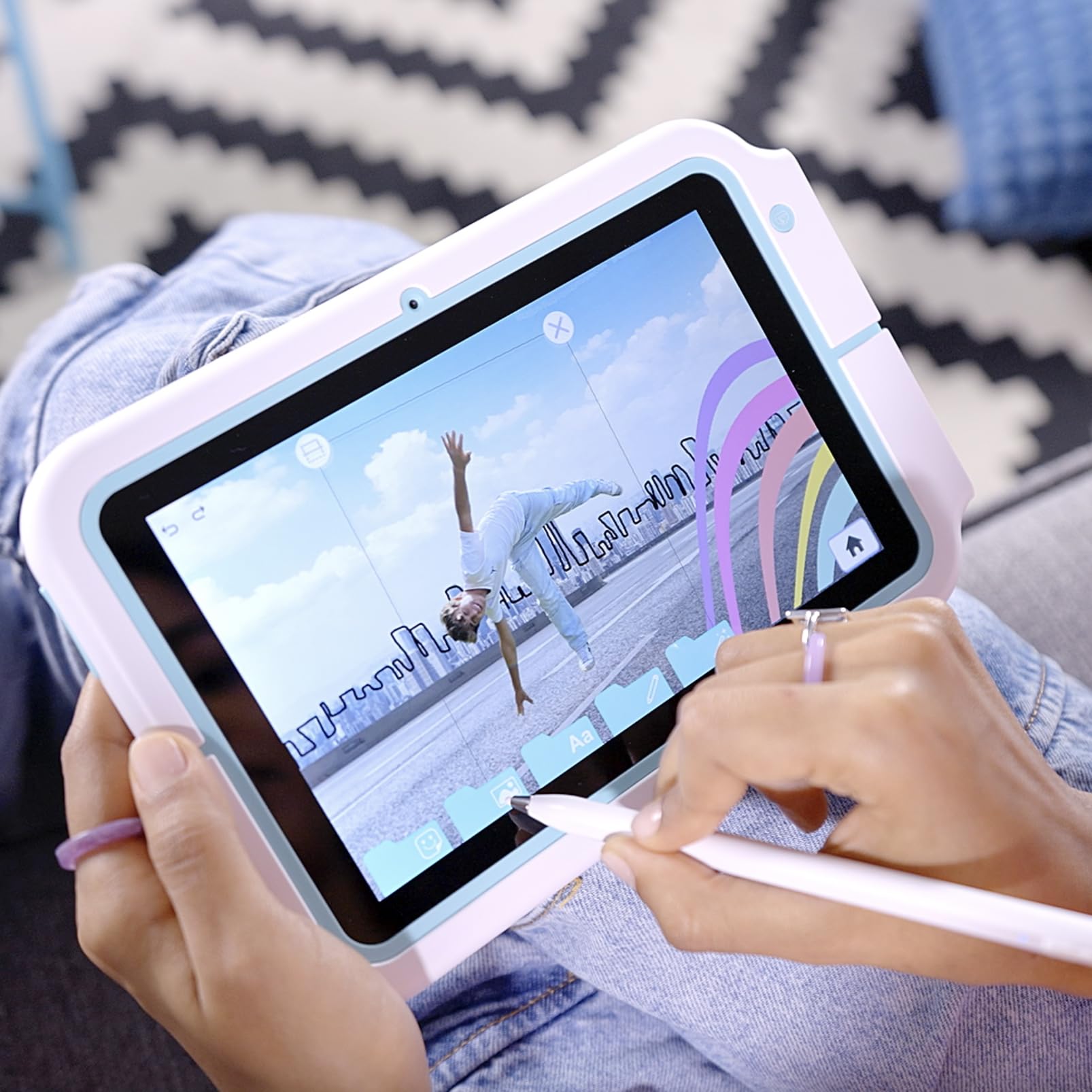 Pad Creator Instant Print Tablet – 8″ Kids Touchscreen with Stylus, 12MP Camera & Thermal Printer 5