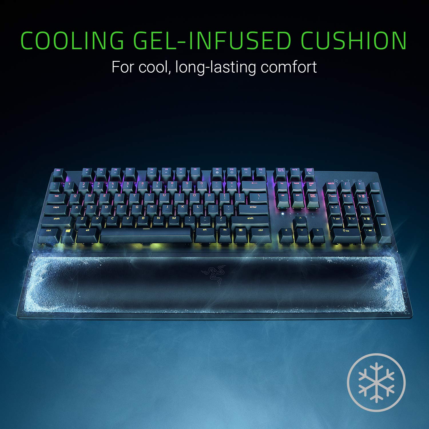 Razer Ergonomic Cooling Gel Keyboard Wrist Rest - RC21-01470100-R3M1 9