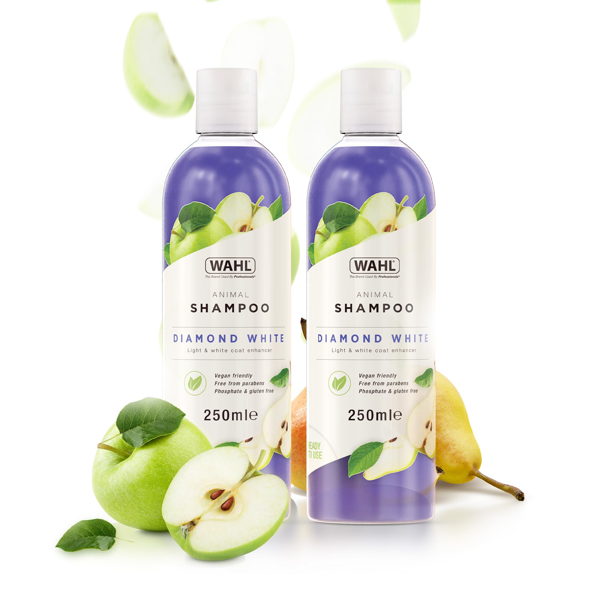 Wahl Diamond White Shampoo - Brightens Light Coats | Aloe Vera Formula | Twin Pack 2 x 250ml 7