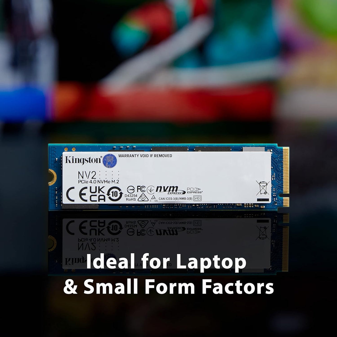 Kingston NV2 NVMe PCIe 4.0 SSD 500GB M.2 2280 - High-Performance Internal Solid State Drive for Laptops and Small Form Factor PCs