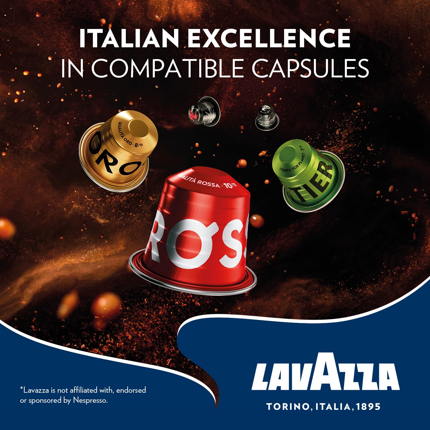Lavazza Crema e Gusto Classico Coffee Capsules - Intensity 12/13 | 30 Aluminium Pods