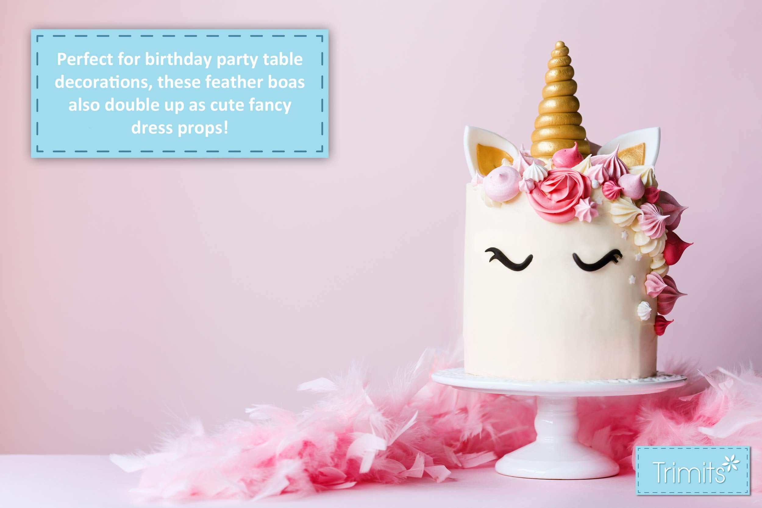 Trimits Marabou Feather Boa 1.8m - Pink Costume Accessory for Fancy Dress, Festivals & Decor 3