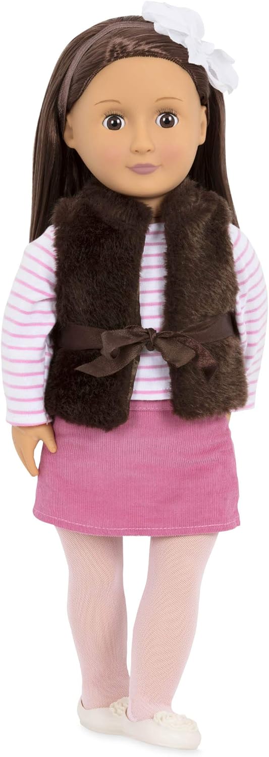 Our Generation Sienna Doll - 18 Inch Doll for 3+ Year Old Girls with Fashionable Outfit & Accessories