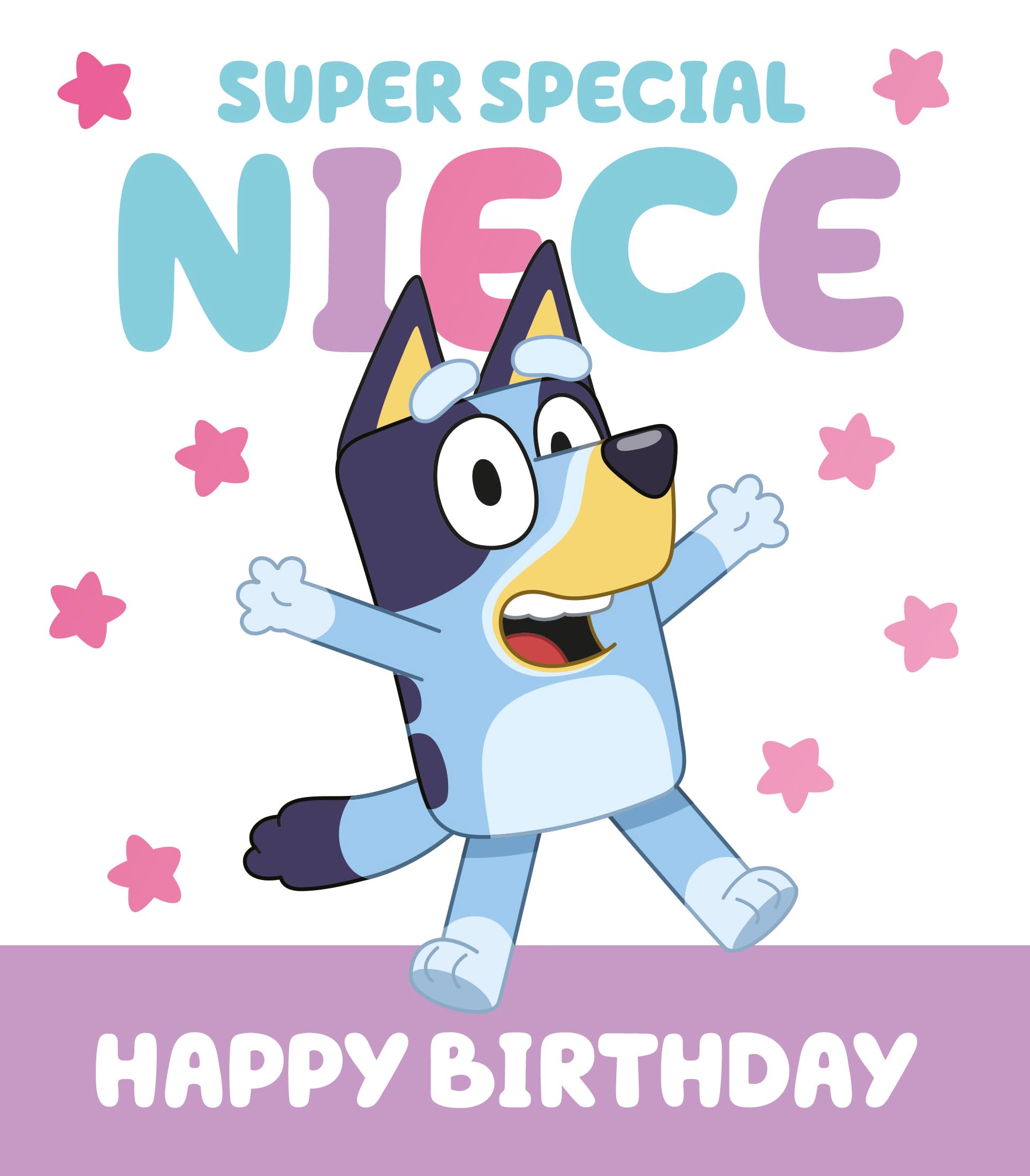 Danilo Promotions LTD Bluey Birthday Card for Niece | Kids Character Theme Greeting Card | BL070 1