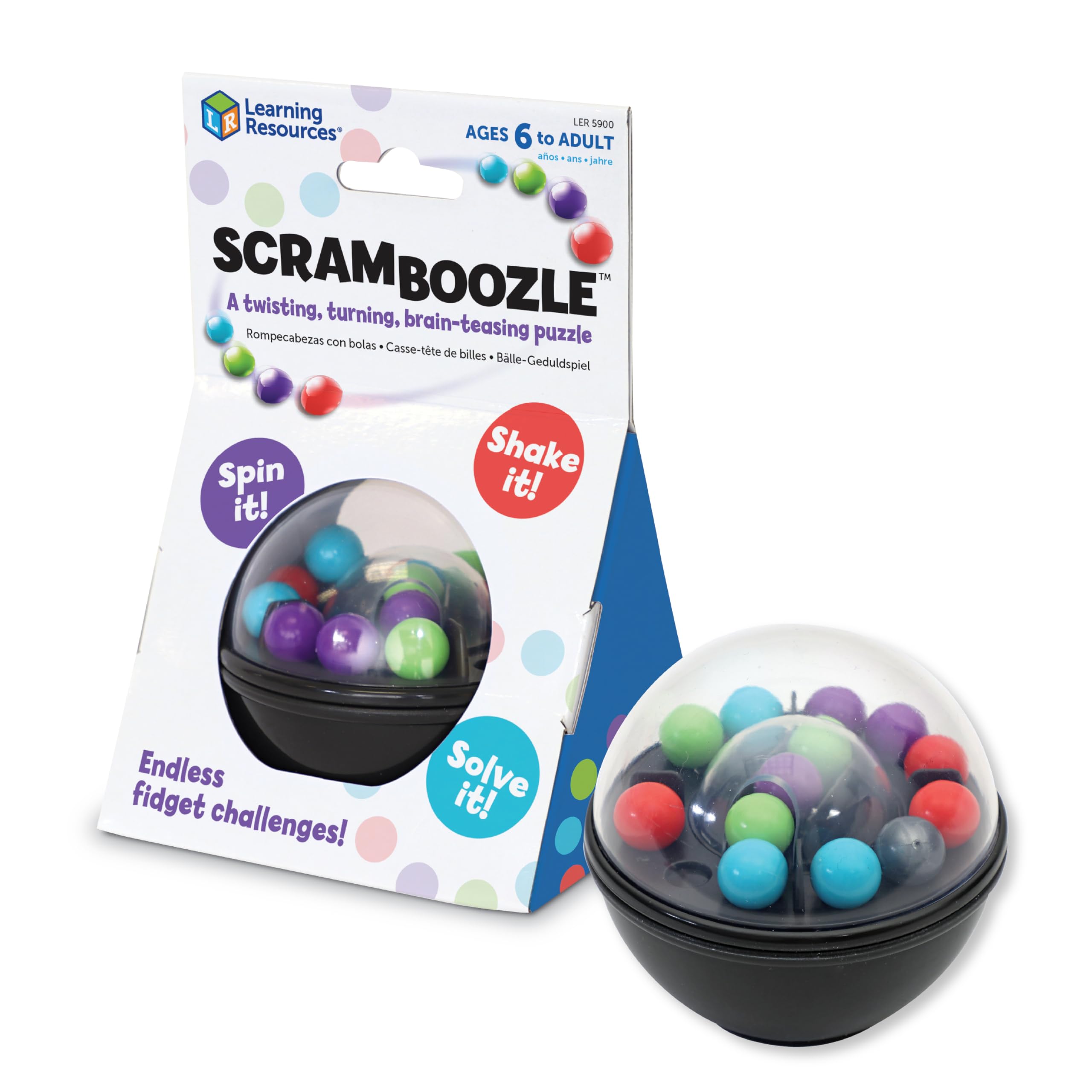 Learning Resources Scramboozle Puzzle Ball - Critical Thinking Skills | Ages 6+