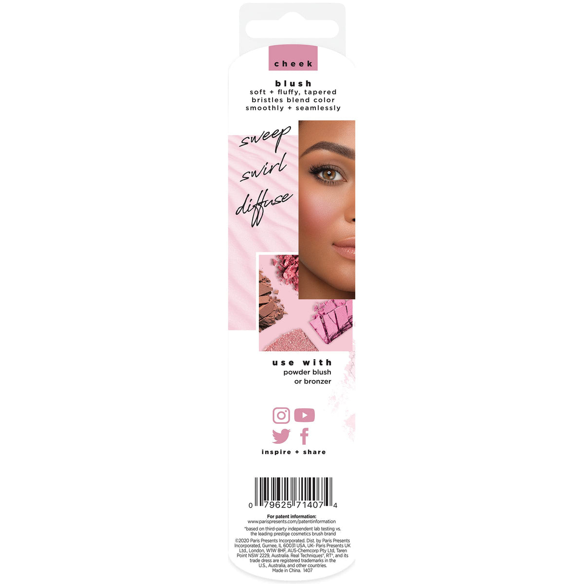Real Techniques Blush Brush - Pink Synthetic Bristles for Flawless Cheeks 7