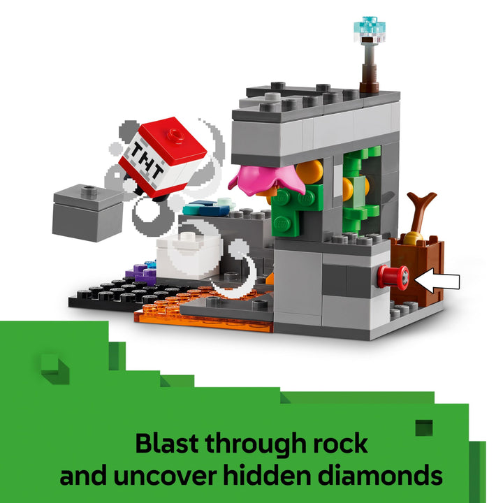 LEGO Minecraft The Warden Encounter 21274 - Buildable Warden Figure with Minifigure and Lush Cave Set
