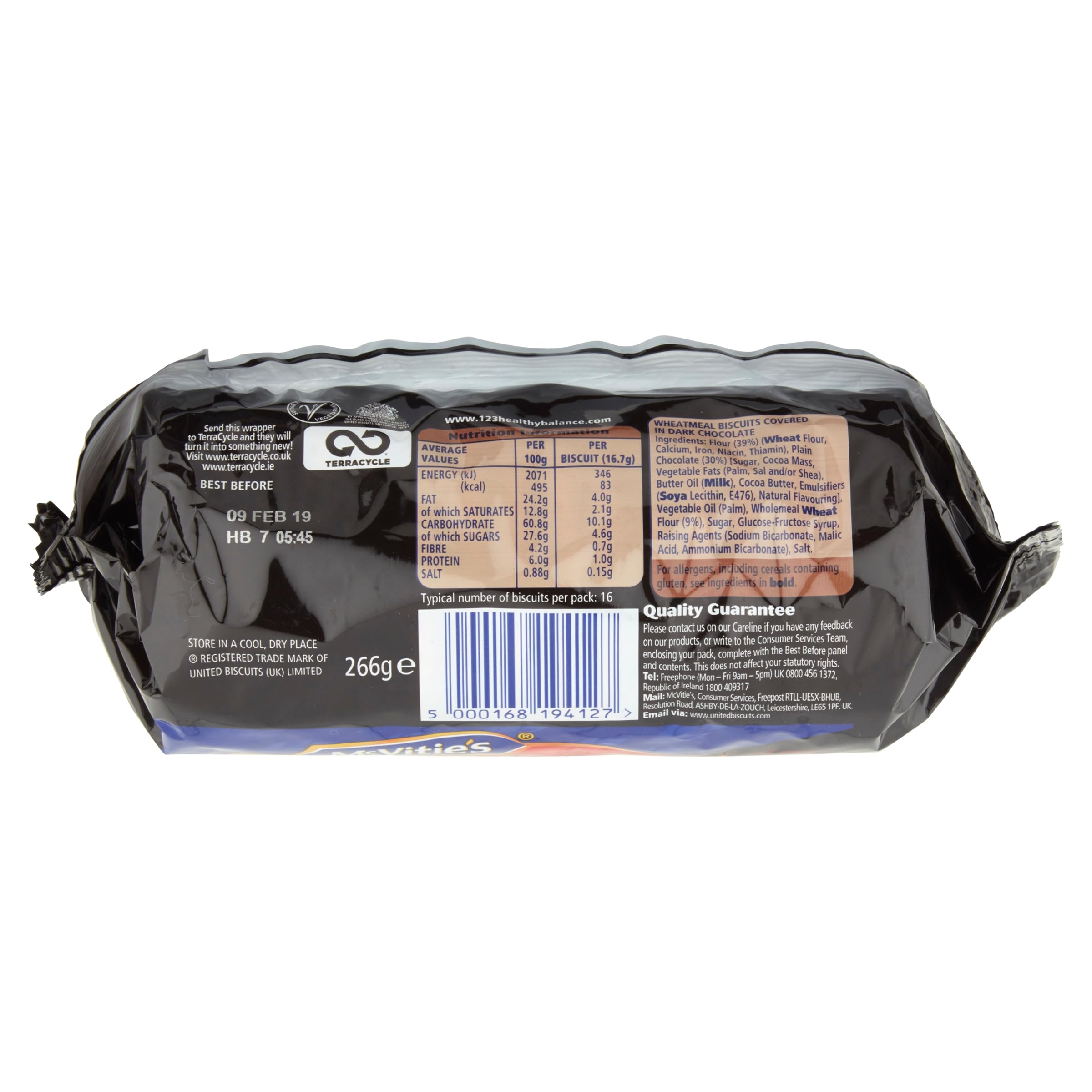 McVitie's Dark Chocolate Digestive Biscuits 266g 3