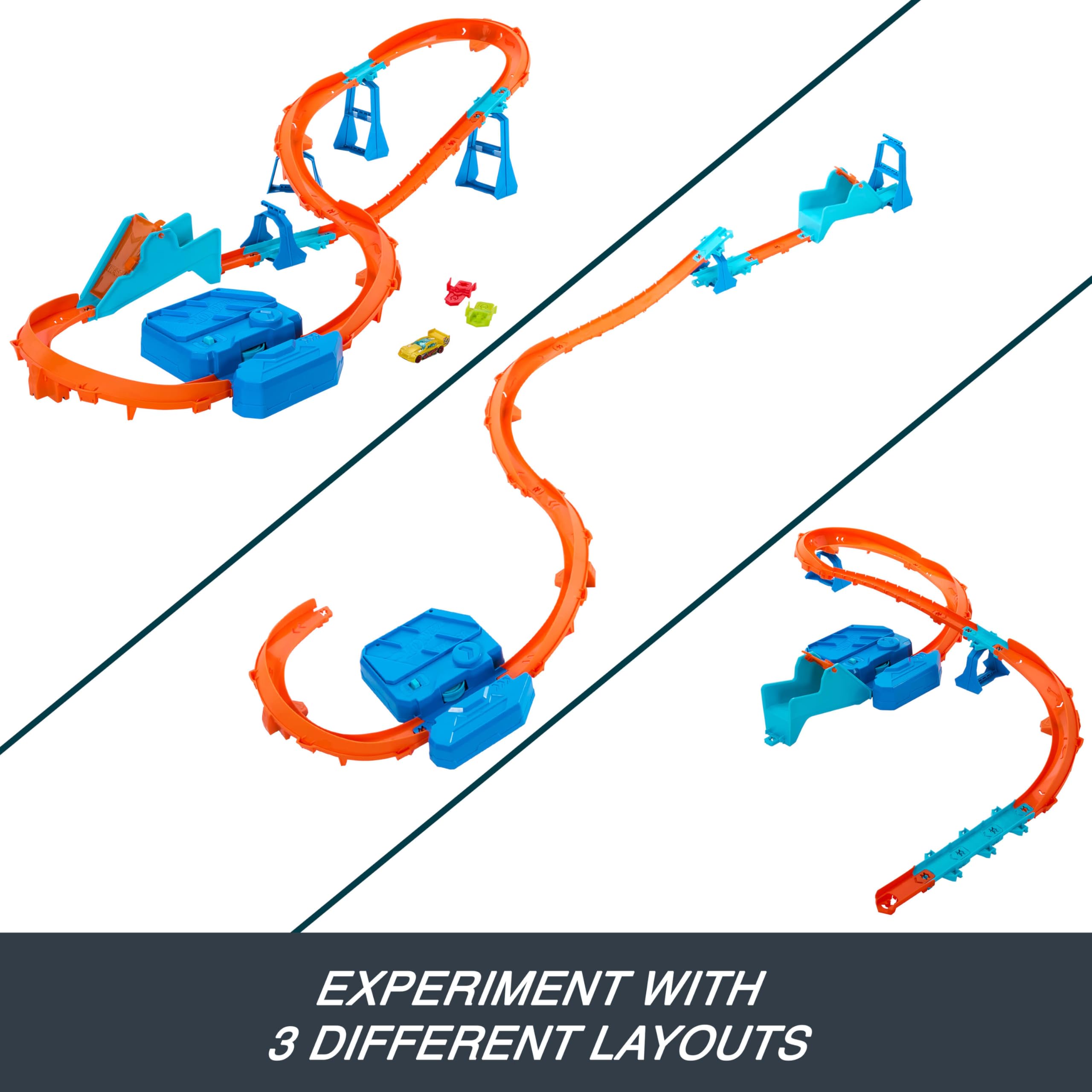 Hot Wheels Boosted Jump Speedway - Deluxe Building Set with Motorized Booster, 5+ Years 10