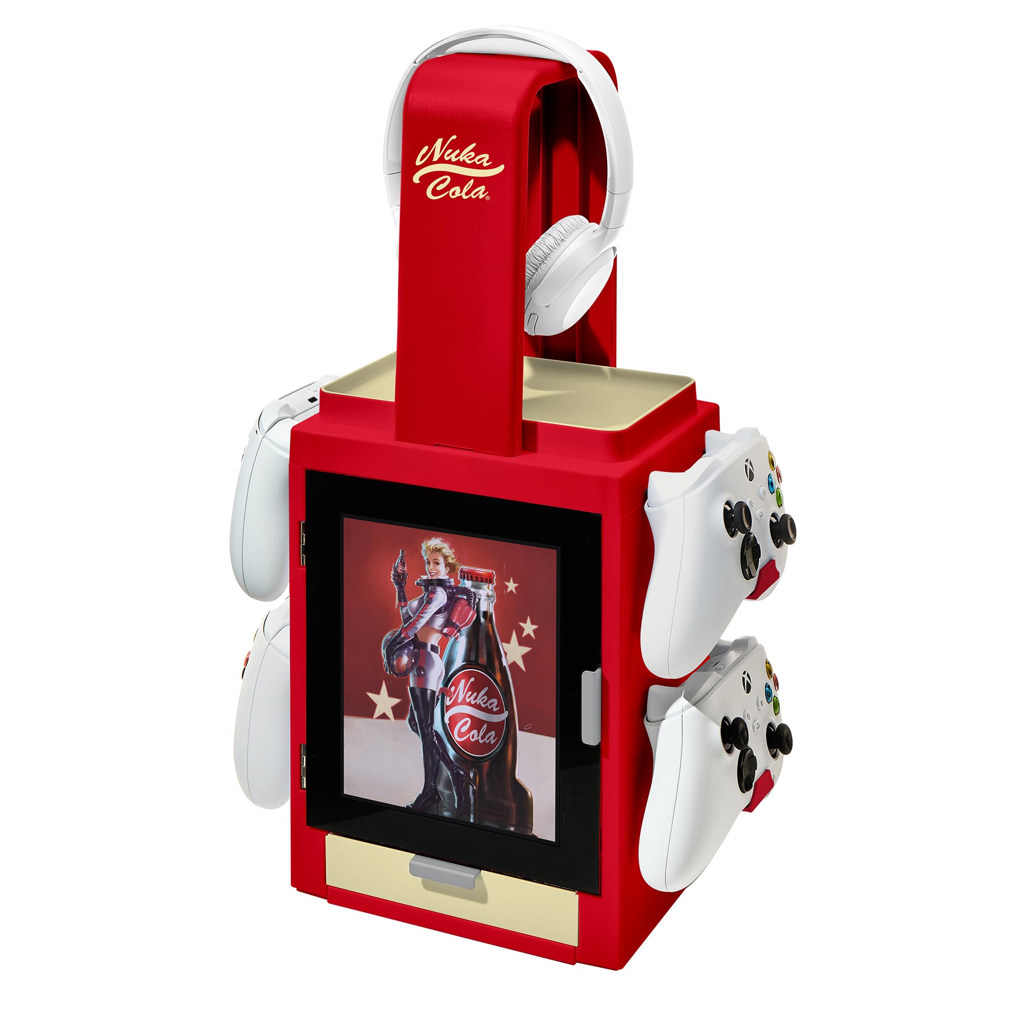 Fallout Nuka Cola LED Light Gaming Locker with Controller Storage by Numskull 7