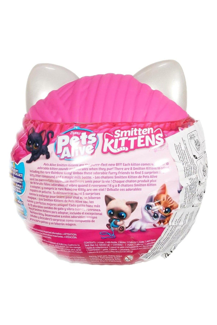 Pets Alive Smitten Kitten - Interactive Electronic Plush Toy with 10 Real Sounds, Ages 3+ (Ginger)