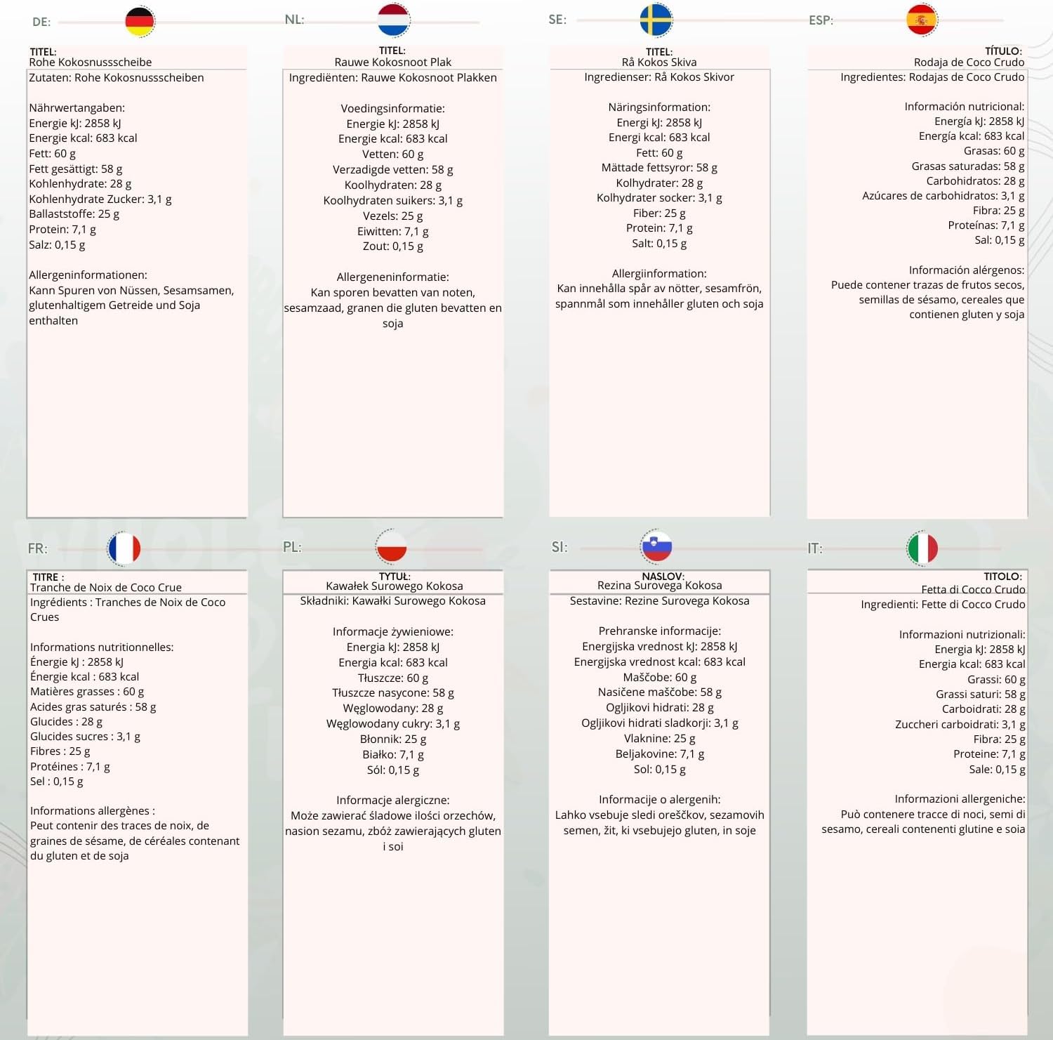 Wholefood Earth - Raw Coconut Slice (1 kg) 7