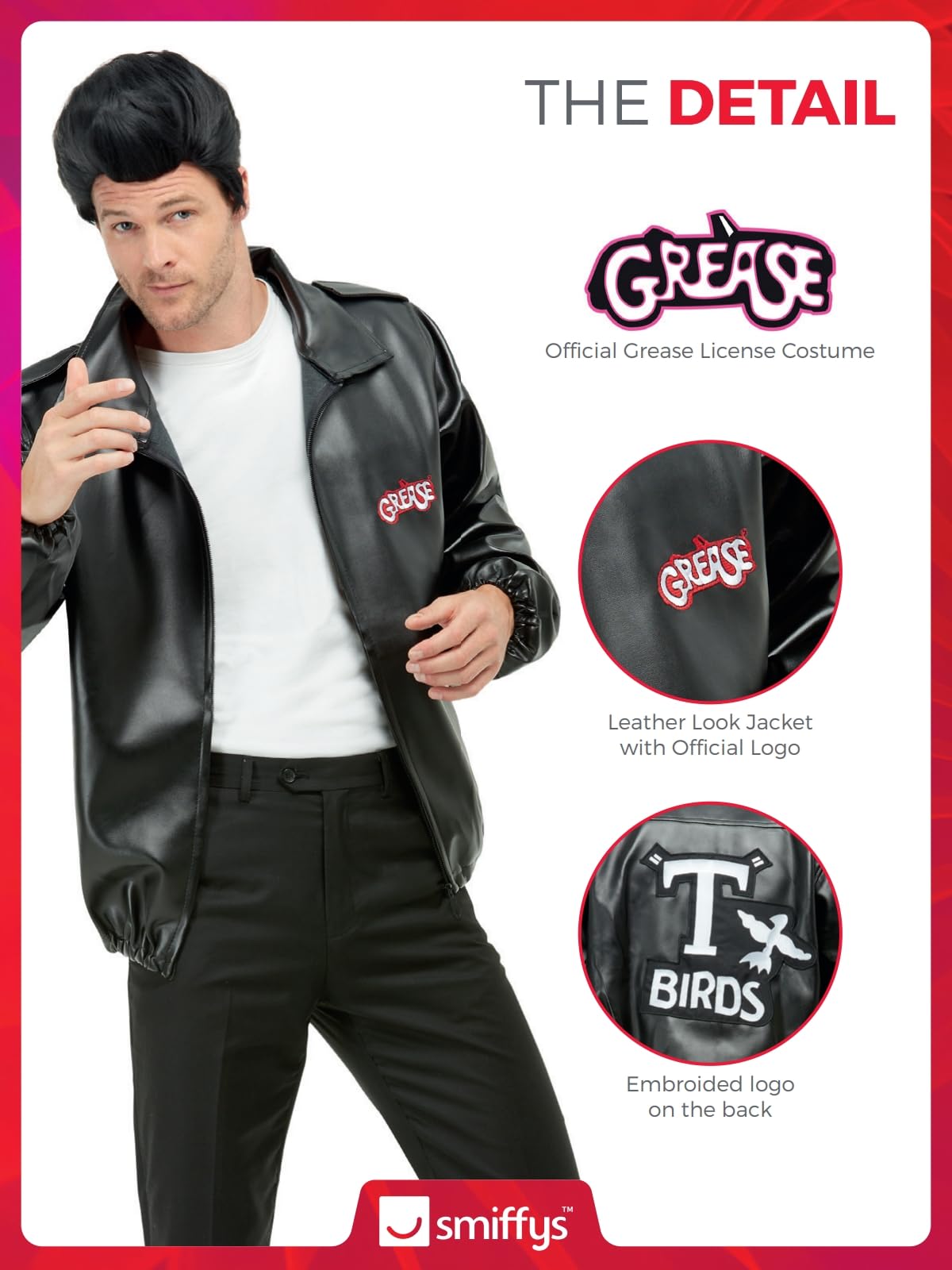 Smiffys Grease T-Birds Jacket - Adult Size L 5
