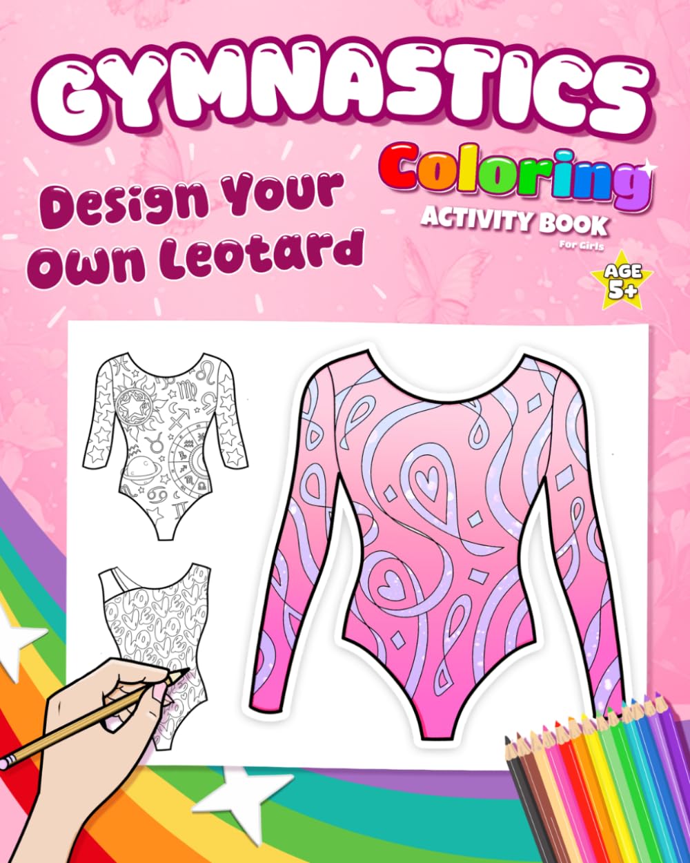 Shoot X Score Gymnastics Colouring Book for Girls 5+ | Design Your Own Leotard | Paperback